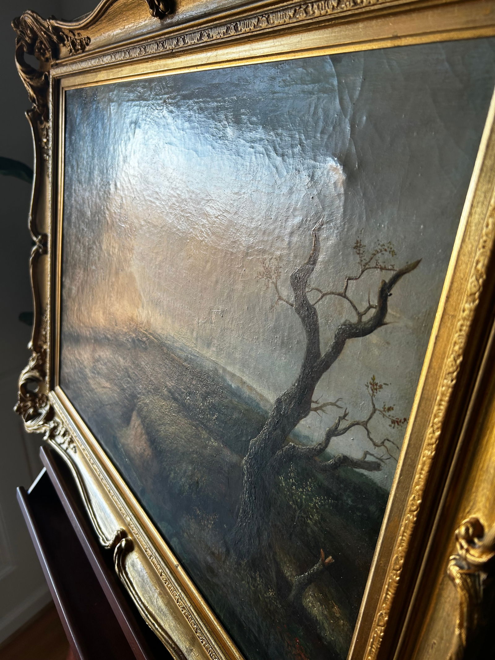 Late 19th Century Joseph Thors Antique Original Oil Painting, English Landscape Woodland Path - 4