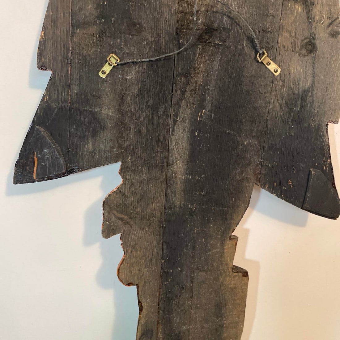 1960s Original Kentucky Folk Art Napoleon Wood Carving Primitive Wall Sculpture Americana - 4