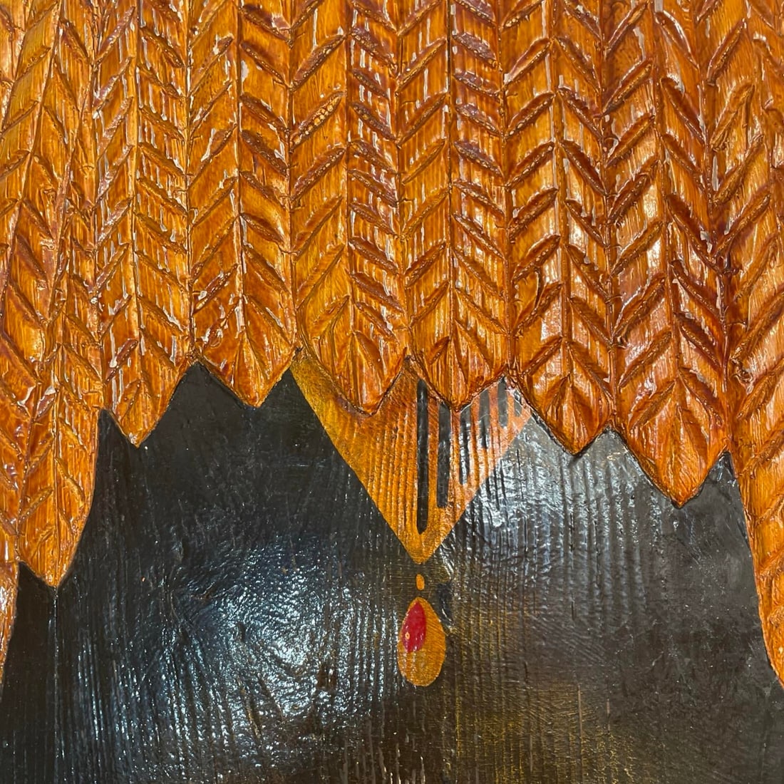 1960s Original Kentucky Folk Art Napoleon Wood Carving Primitive Wall Sculpture Americana - 6