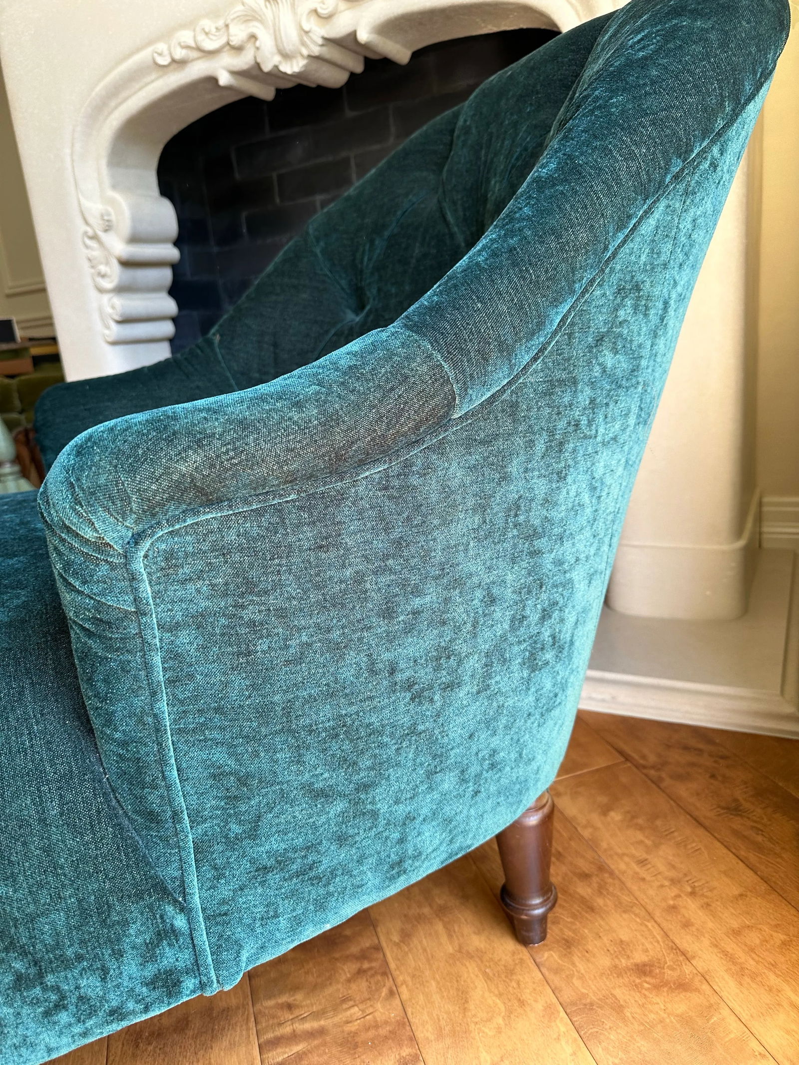 Emerald Green Chaise Longue - 4