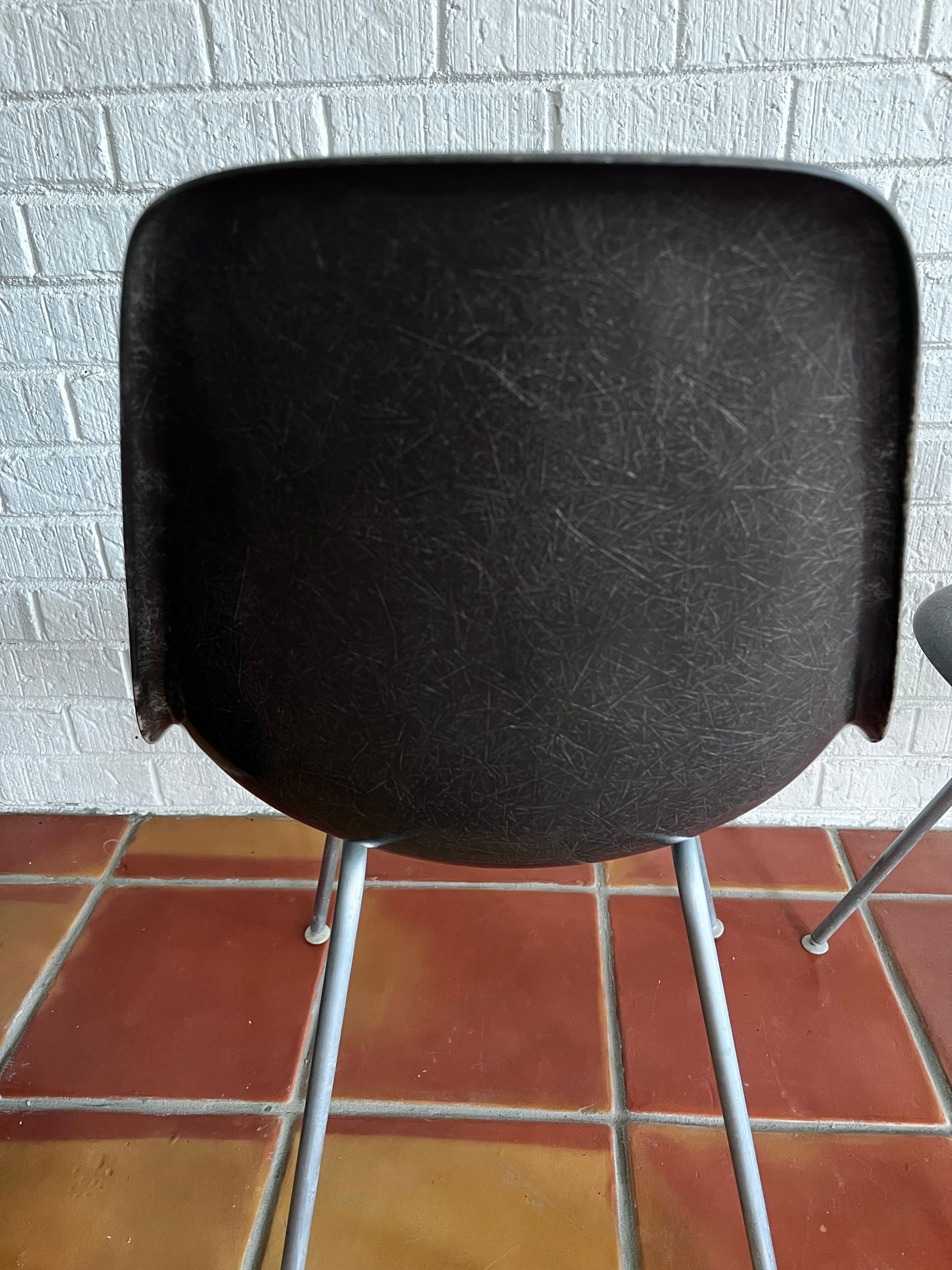 1960s Early Eames Elephant Hide Black Dining Chairs for Herman Miller - Set of 4 - 8