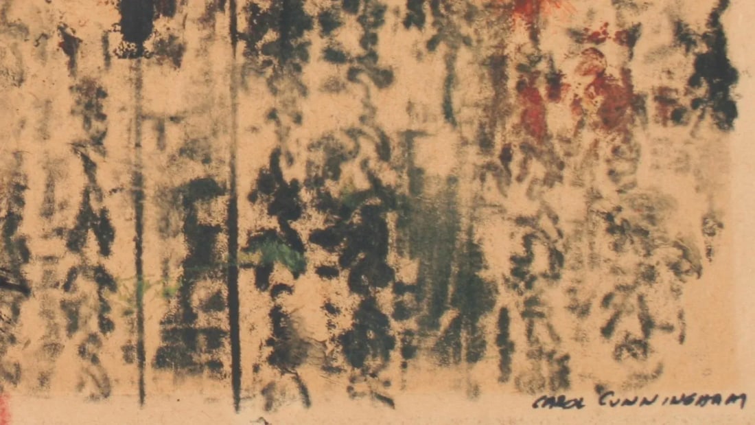 Abstracted Floral Print 1963 Monotype - 2