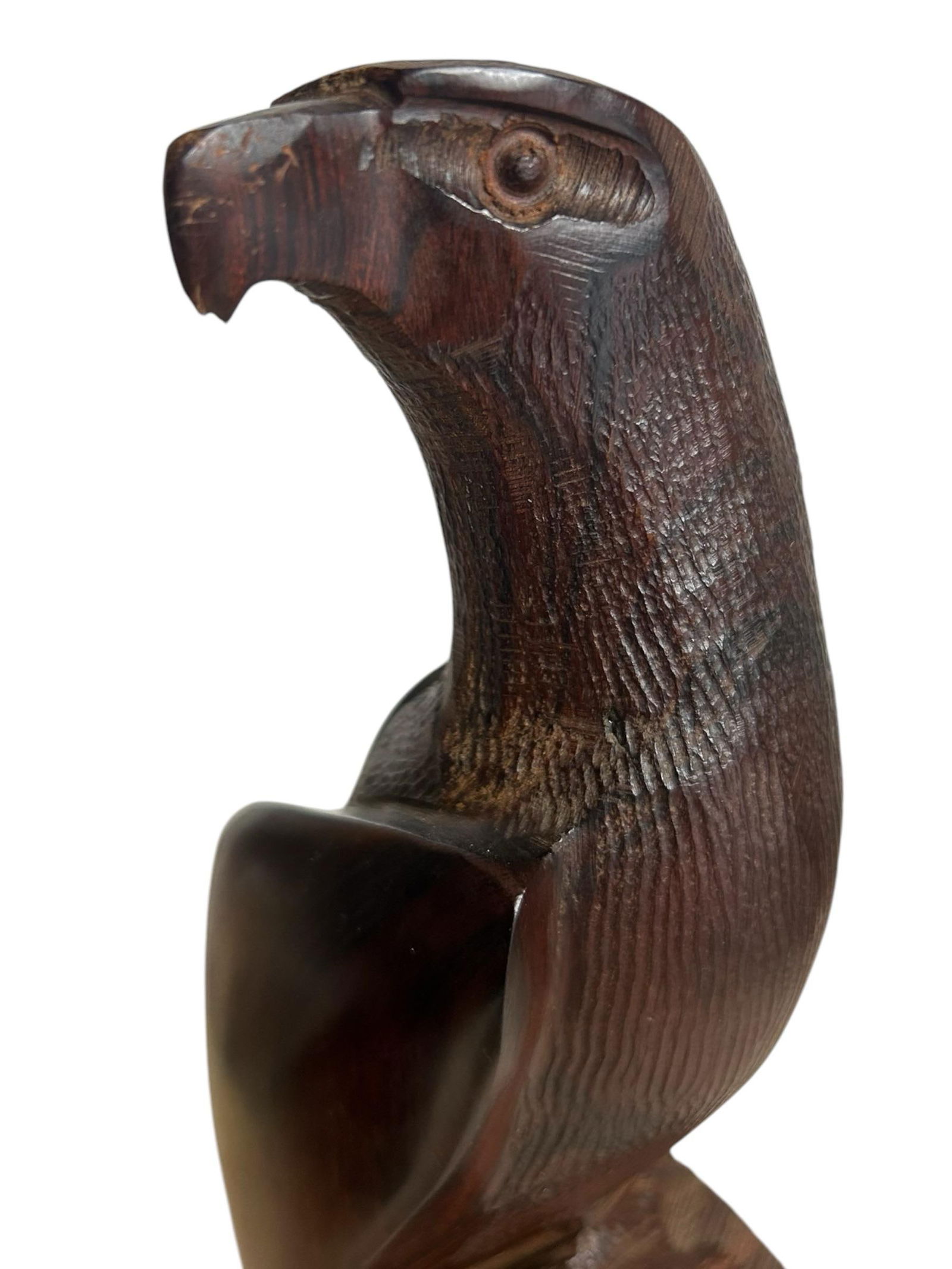 Vintage 1960's Ironwood Hand Carved Eagle Bird Folk Art - 4