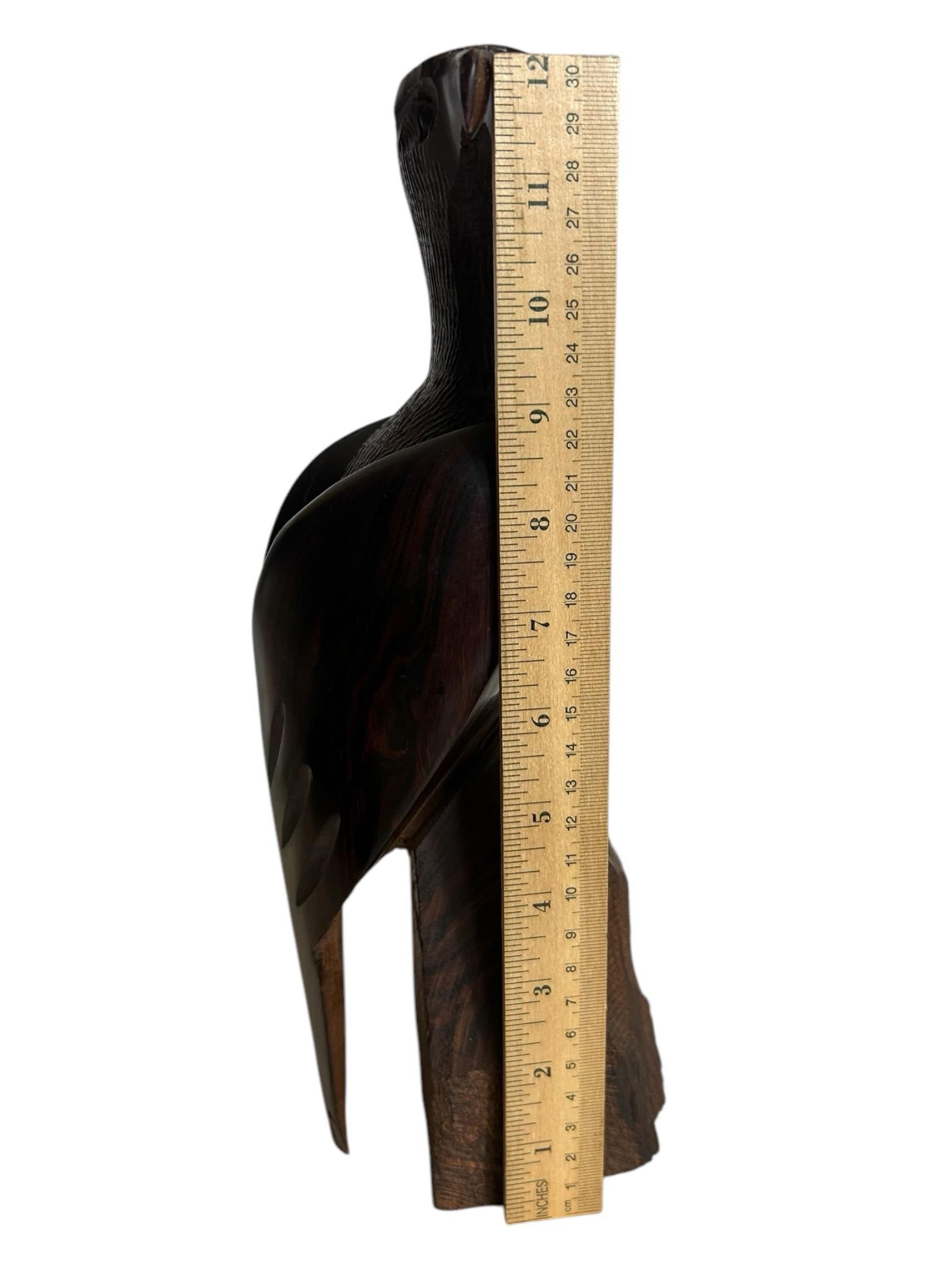 Vintage 1960's Ironwood Hand Carved Eagle Bird Folk Art - 7