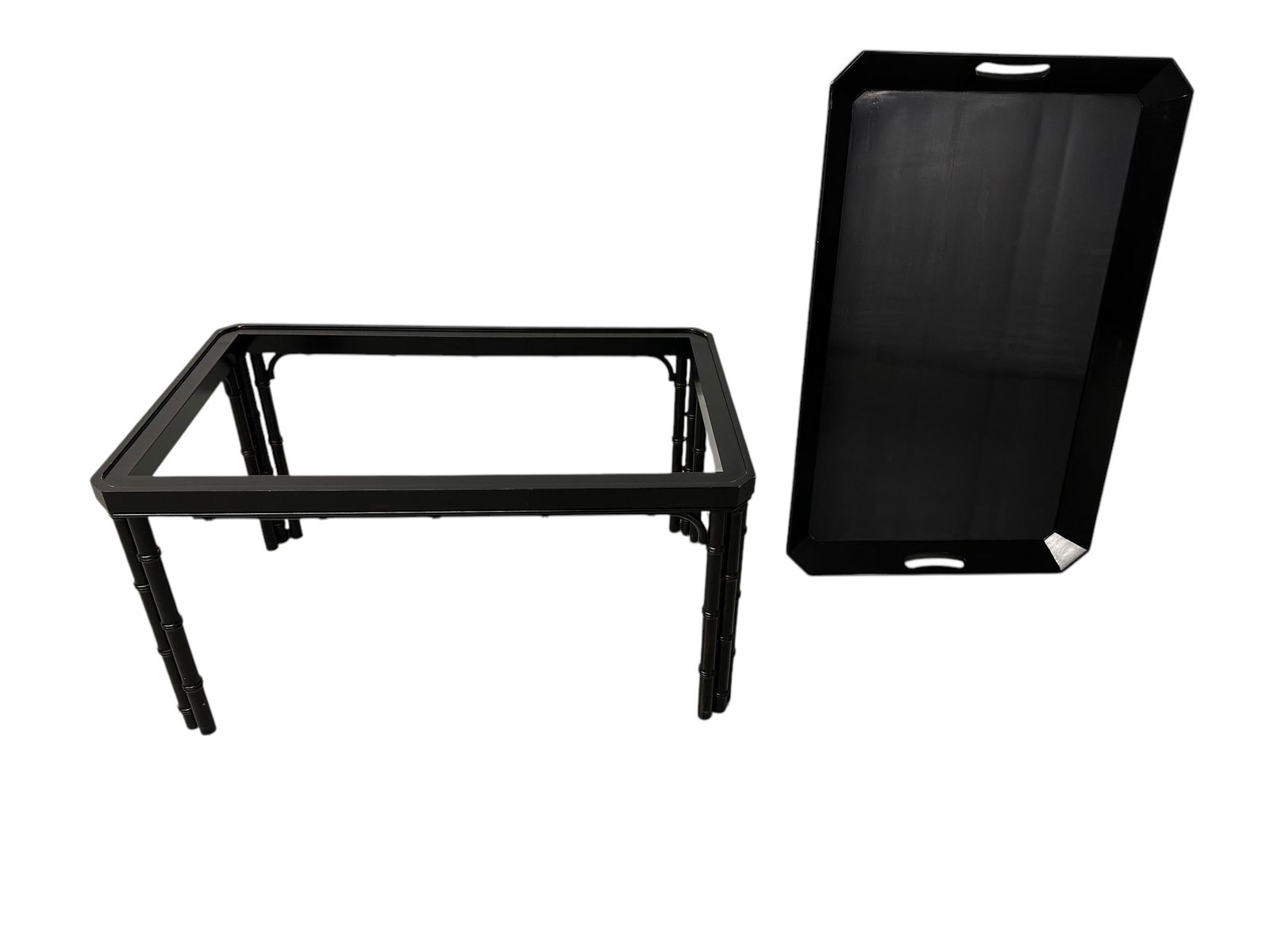 Baker Faux Bamboo Tray Table - 8