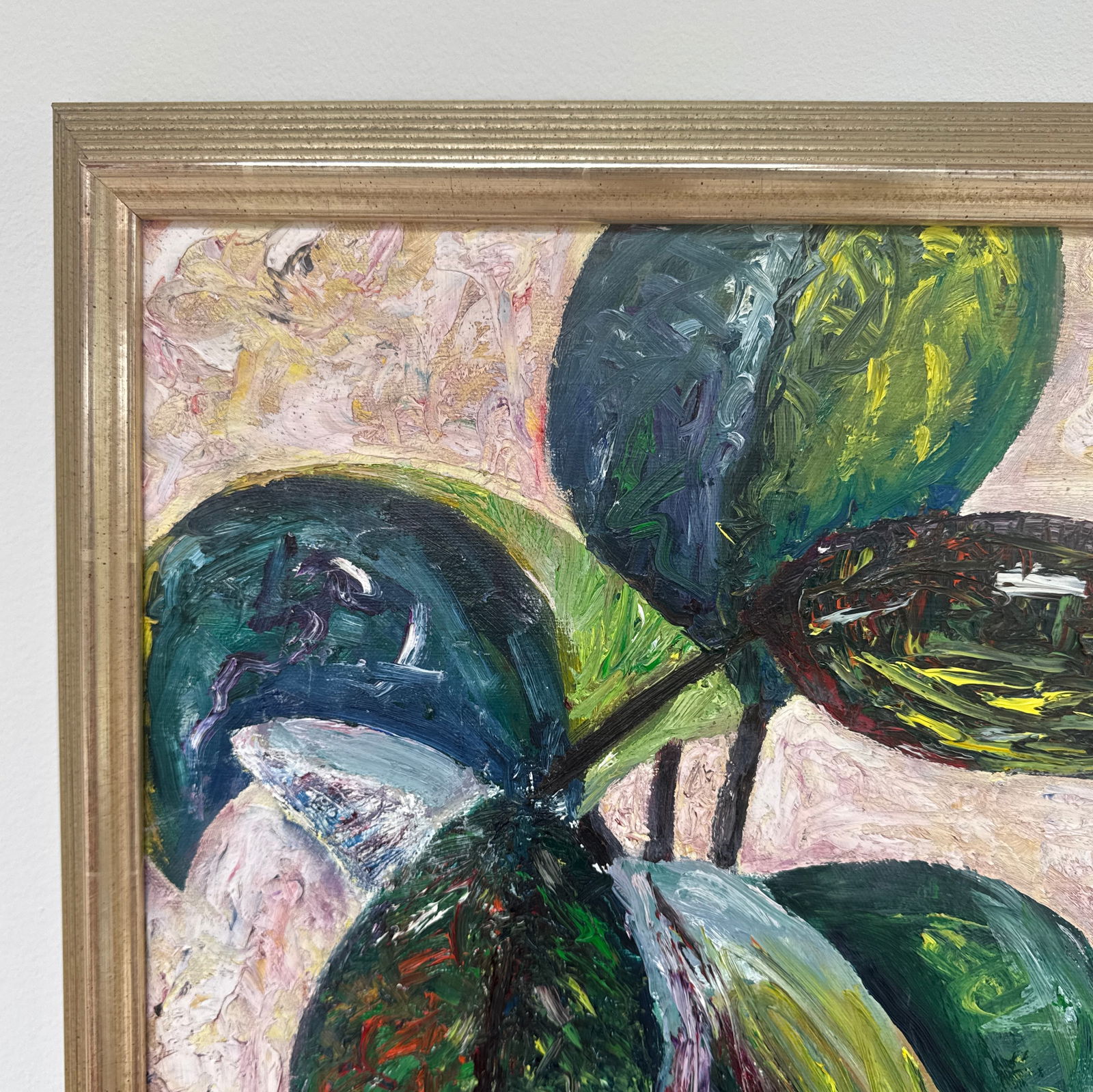 Late 20th Century Signed Impasto Style Botanical Still Life - 7