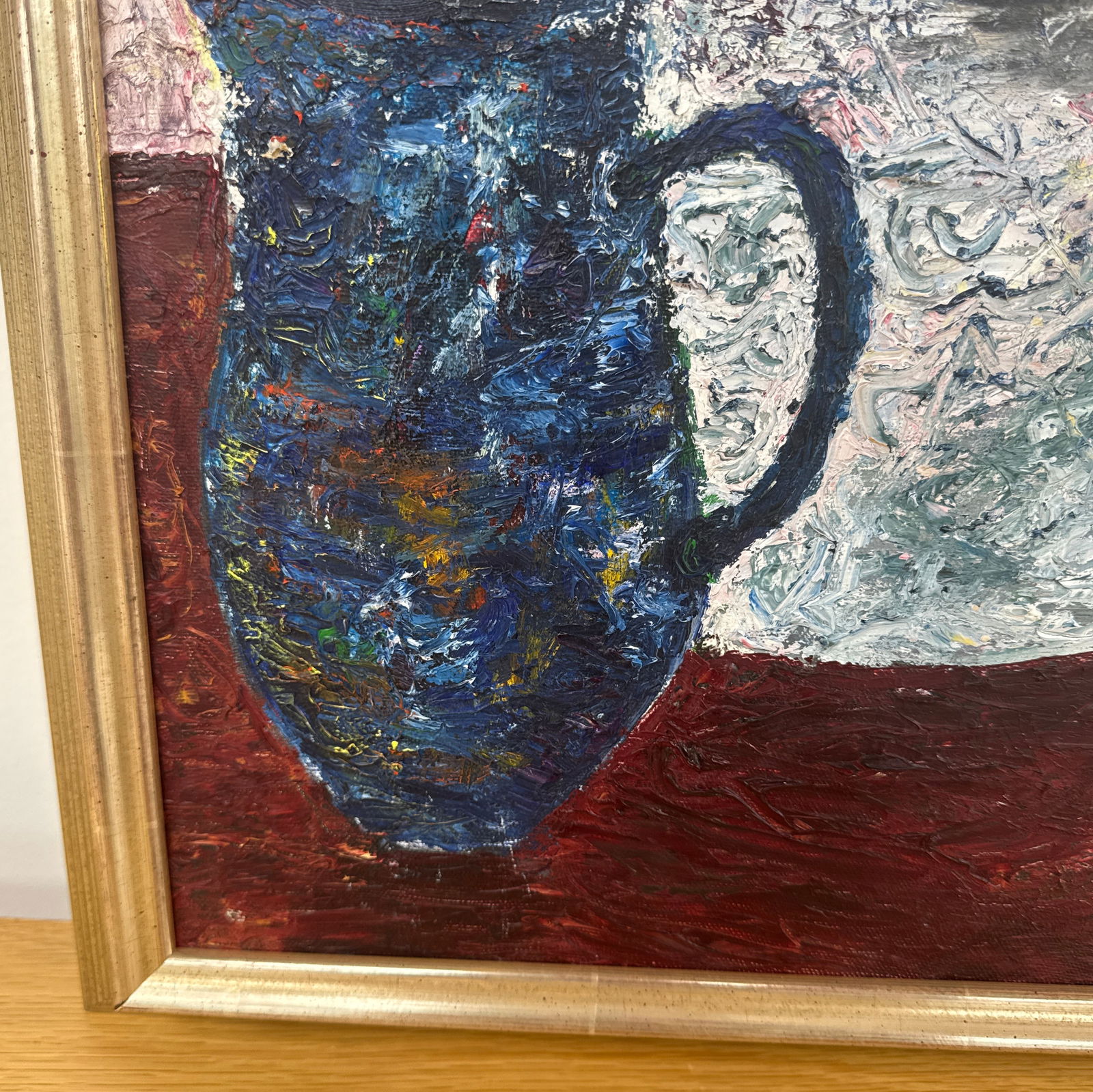 Late 20th Century Signed Impasto Style Botanical Still Life - 8