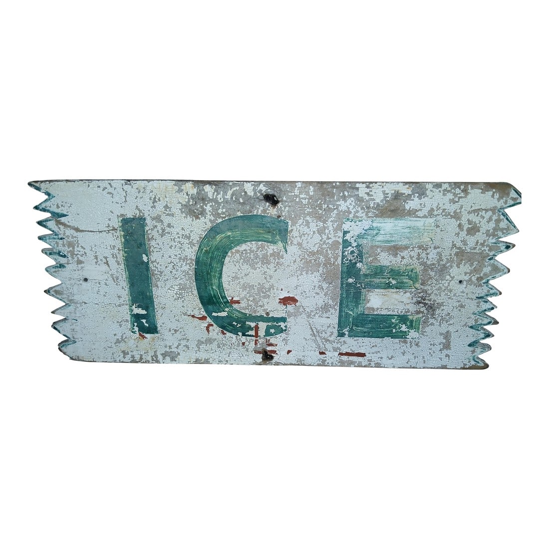 Vintage Old Farm Store Ice Wood Sign (1 of 10)