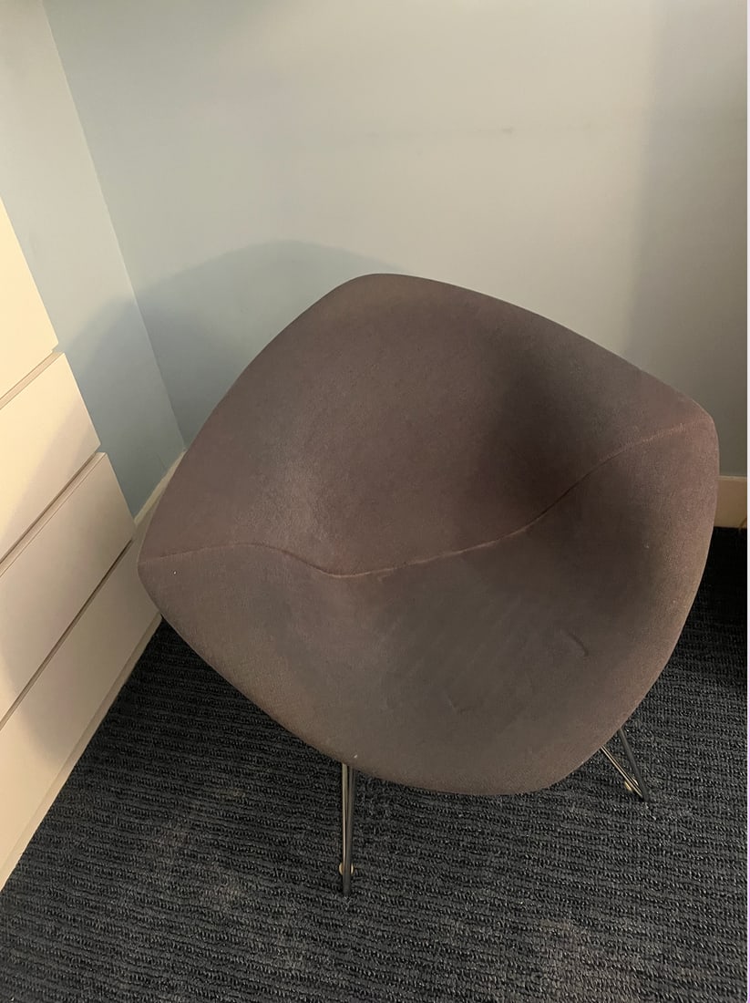 Mid 20th Century Bertoia Diamond Lounge Chair/Dark Blue Chair - 2