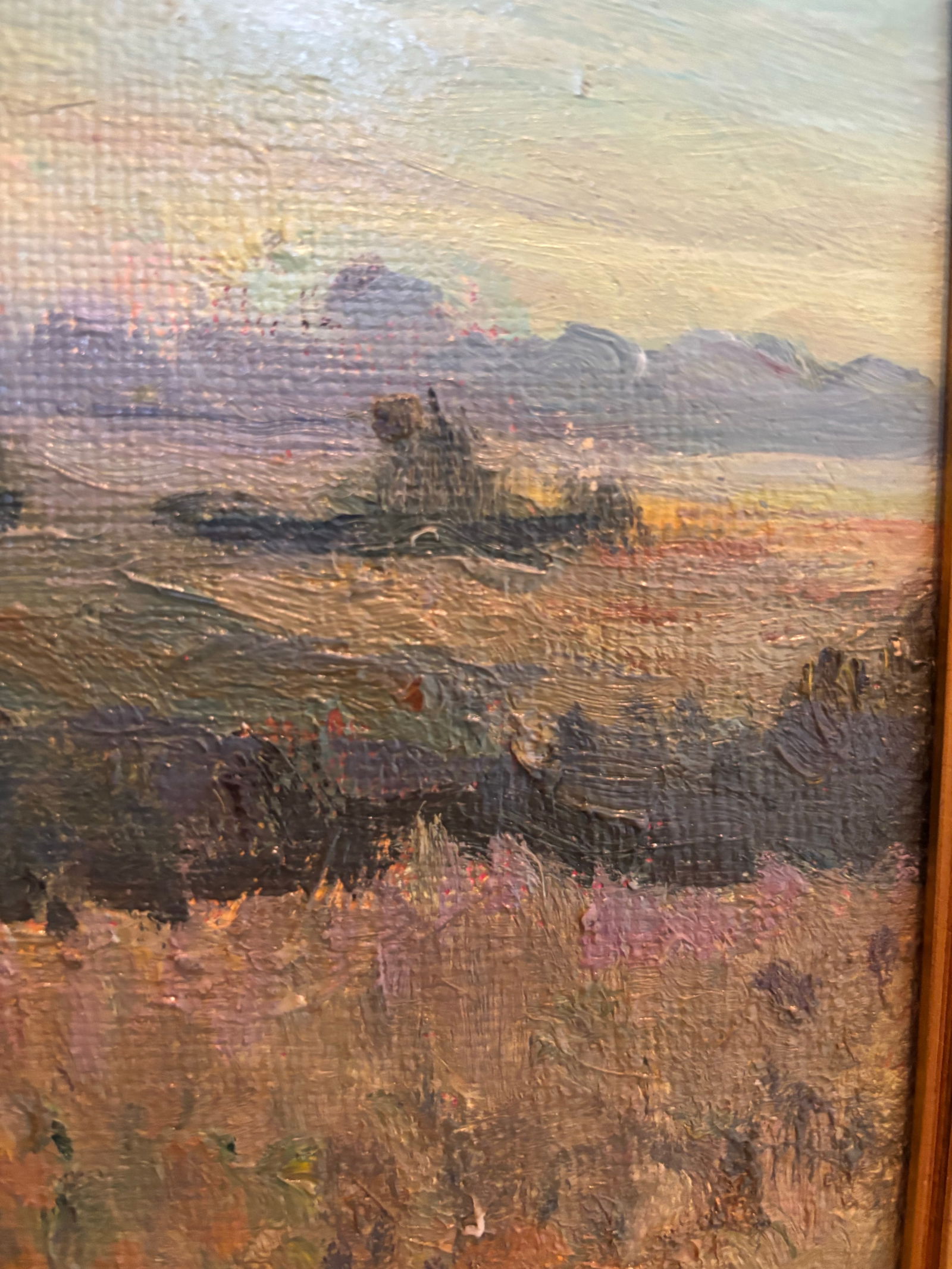 Signed European Impressionist Pastoral Oil Painting With Cows, Framed - 7