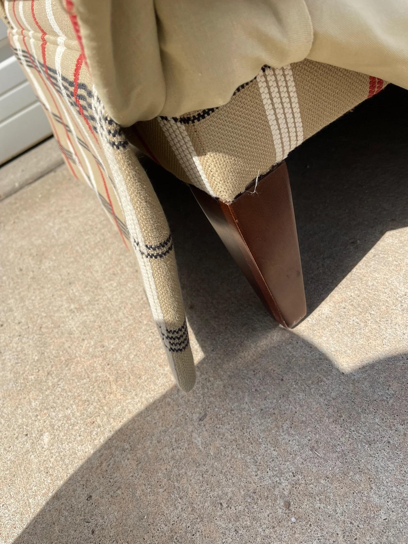 Late 20th Century Wesley Hall Vintage Lounge Armchair Barrel Back Accent Chair Mid Century - 2