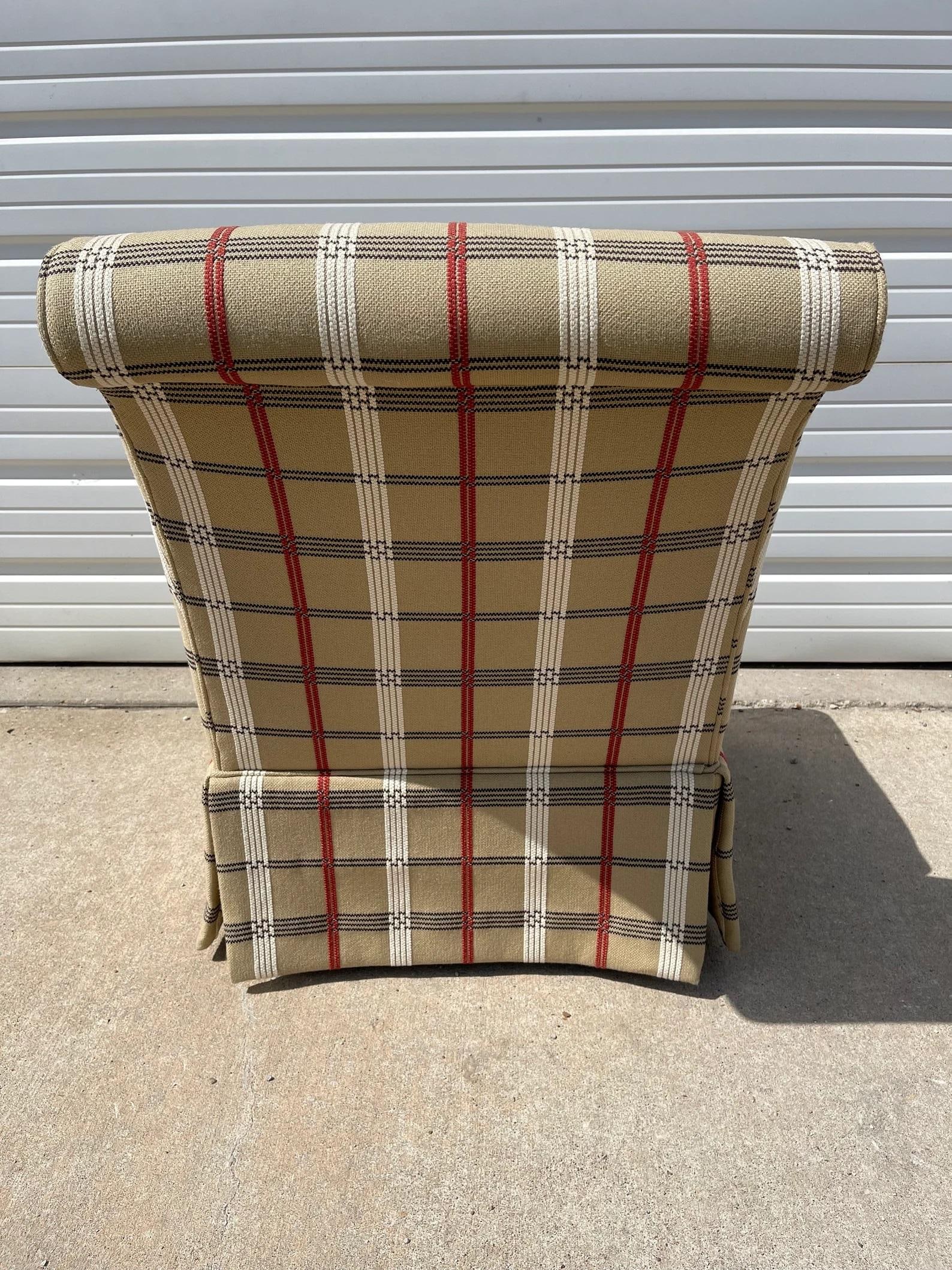 Late 20th Century Wesley Hall Vintage Lounge Armchair Barrel Back Accent Chair Mid Century - 9