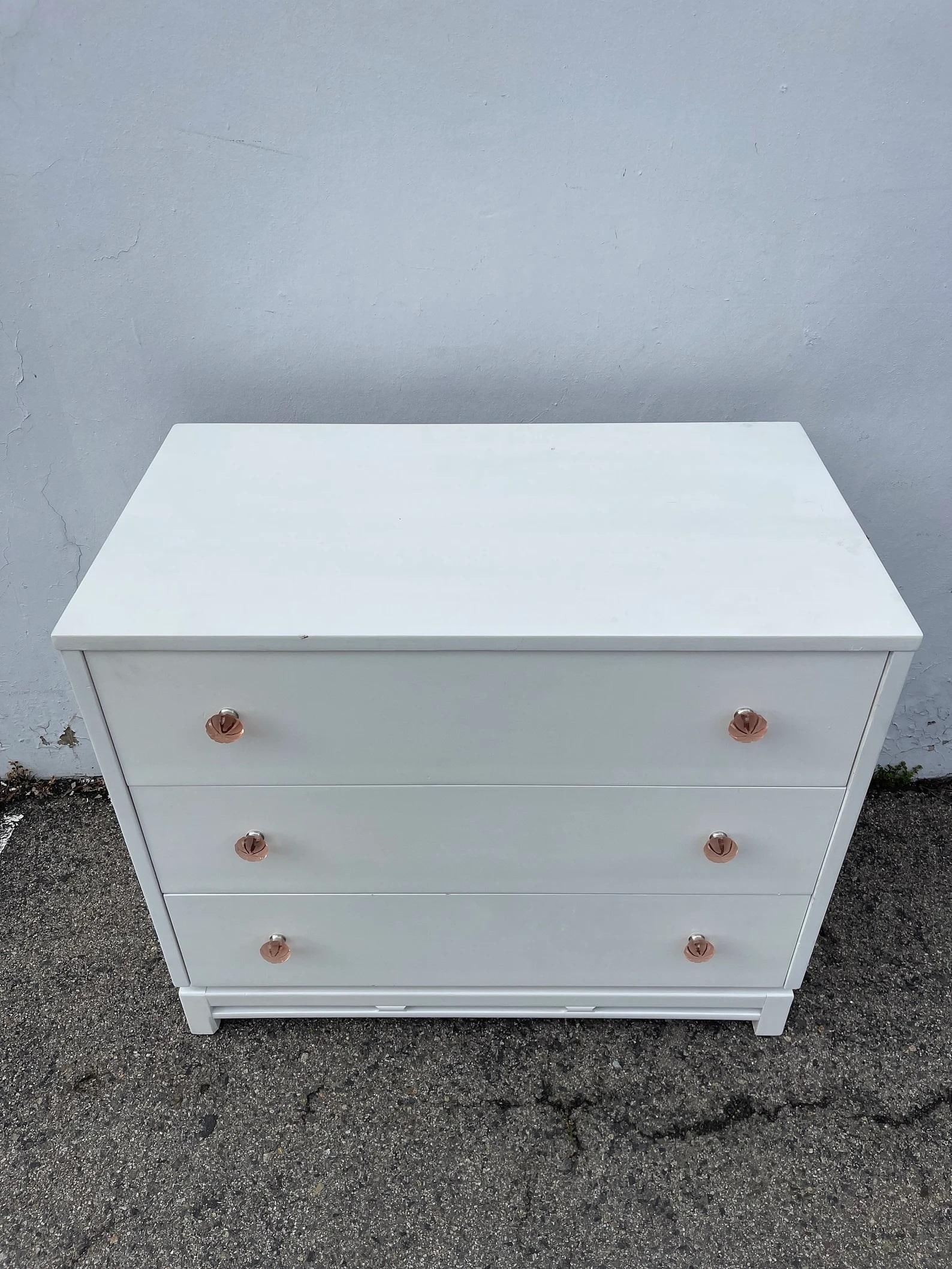 Vintage Kent Coffey Simplex Bachelor Chest Dresser Nightstand Storage - 3