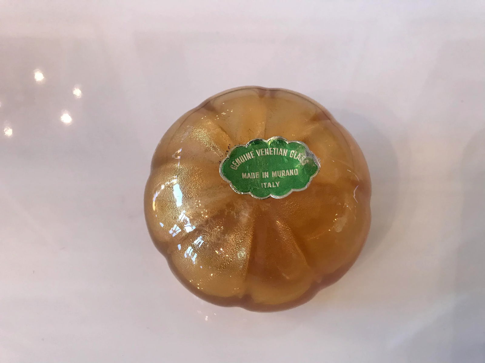 1950s Gold Handblown Murano Glass Decorative Paper Weights - 5