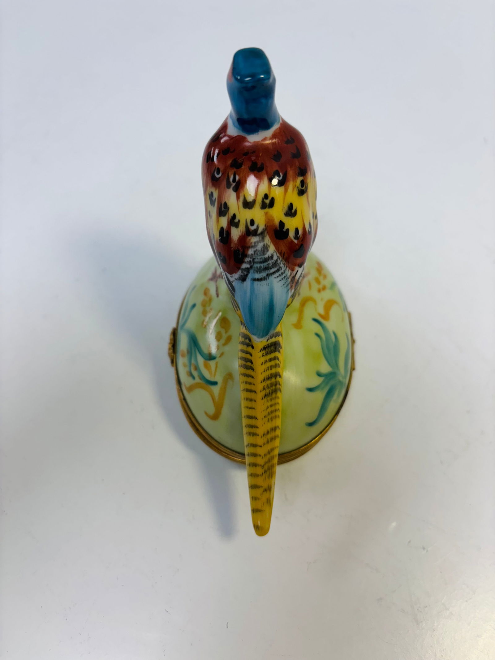 Vintage Limoges Hand-Painted Pheasant Trinket Box - 5