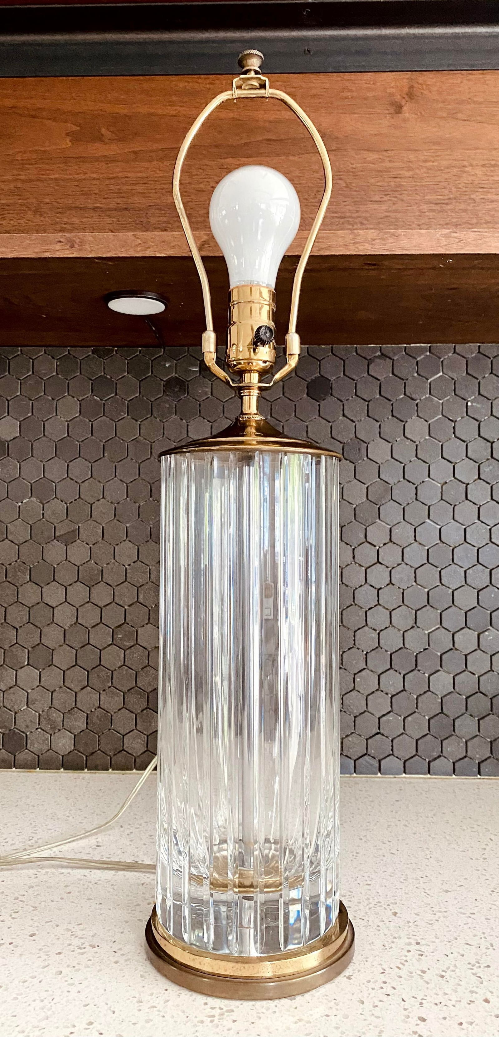 Baccarat Cut Crystal Table Lamp - 6