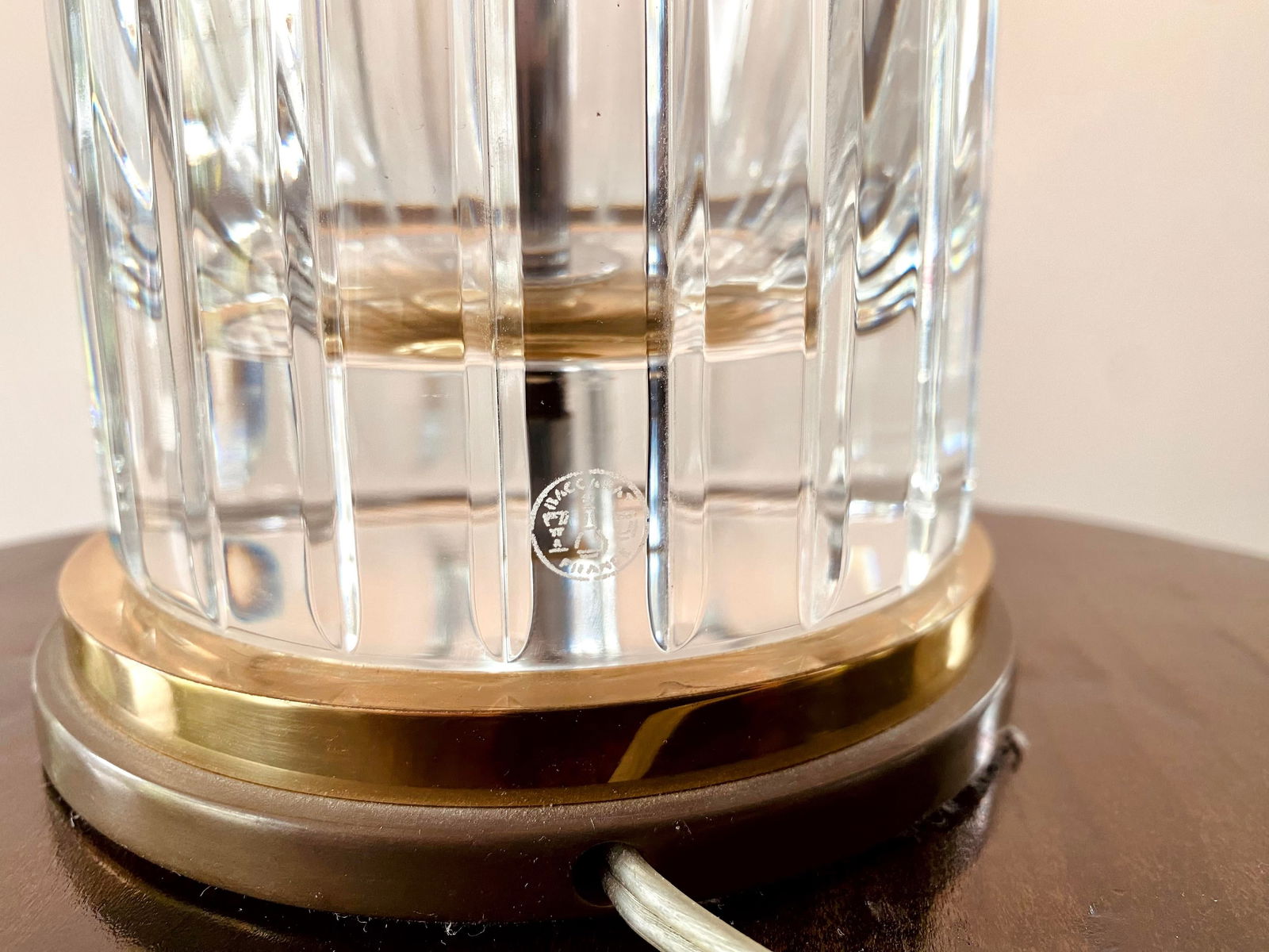 Baccarat Cut Crystal Table Lamp - 7