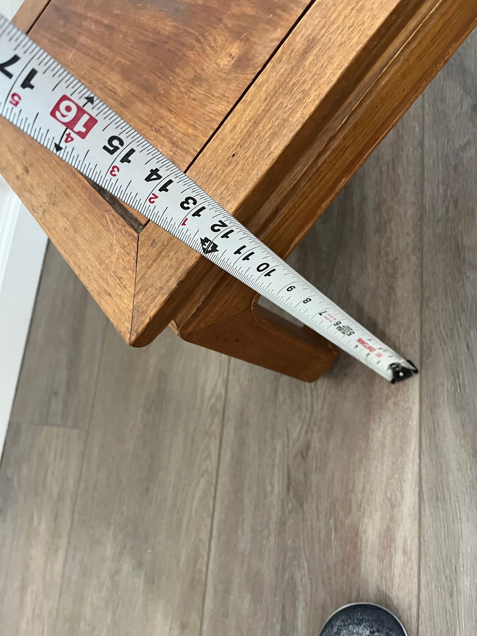 Vintage Chinoiserie Ming Style Wooden Side Table -Plant Stand - 5