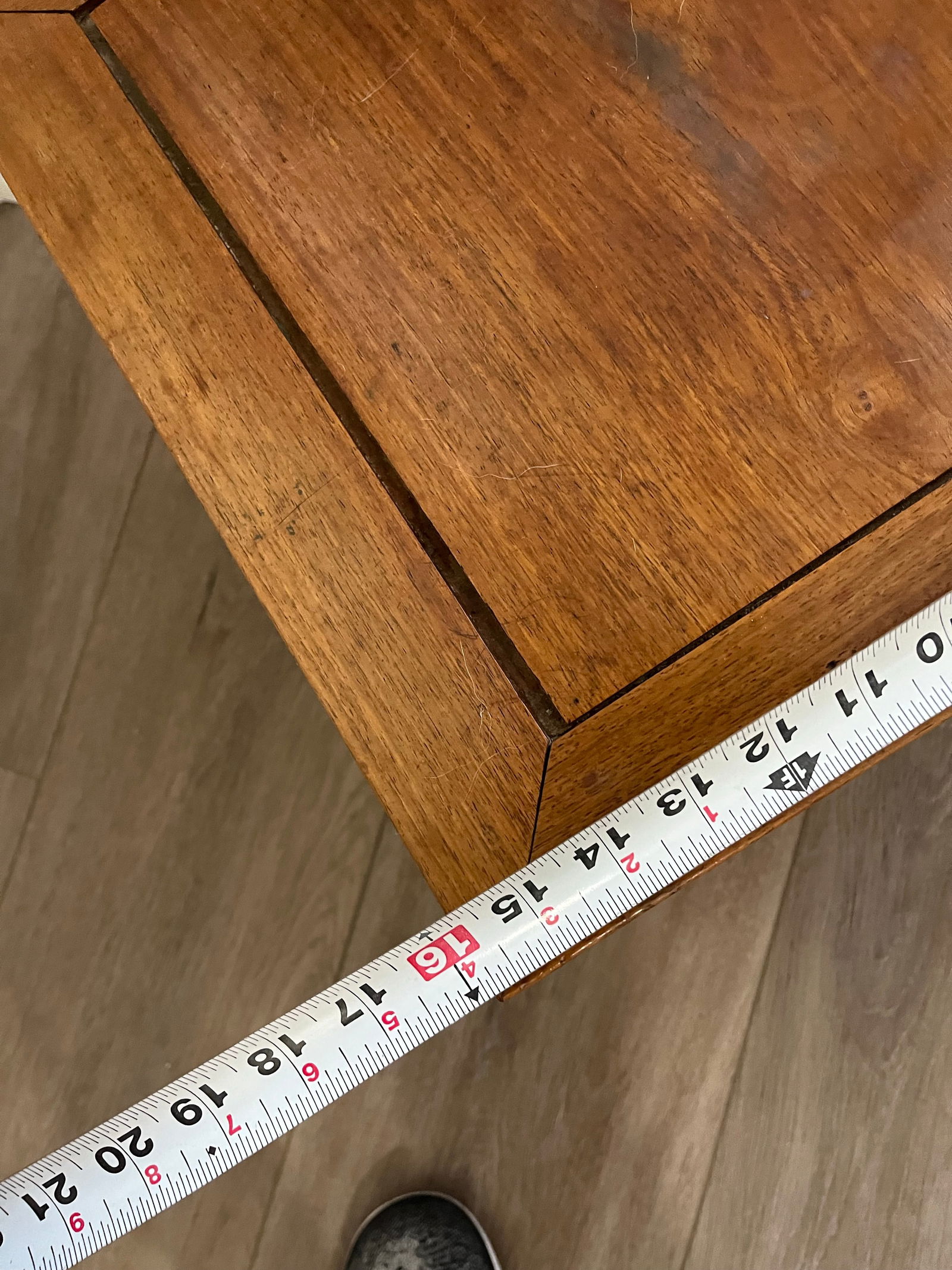 Vintage Chinoiserie Ming Style Wooden Side Table -Plant Stand - 6