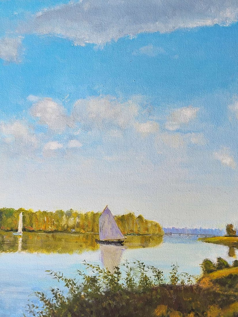 Painting After Monet by Tom King, Framed - 4