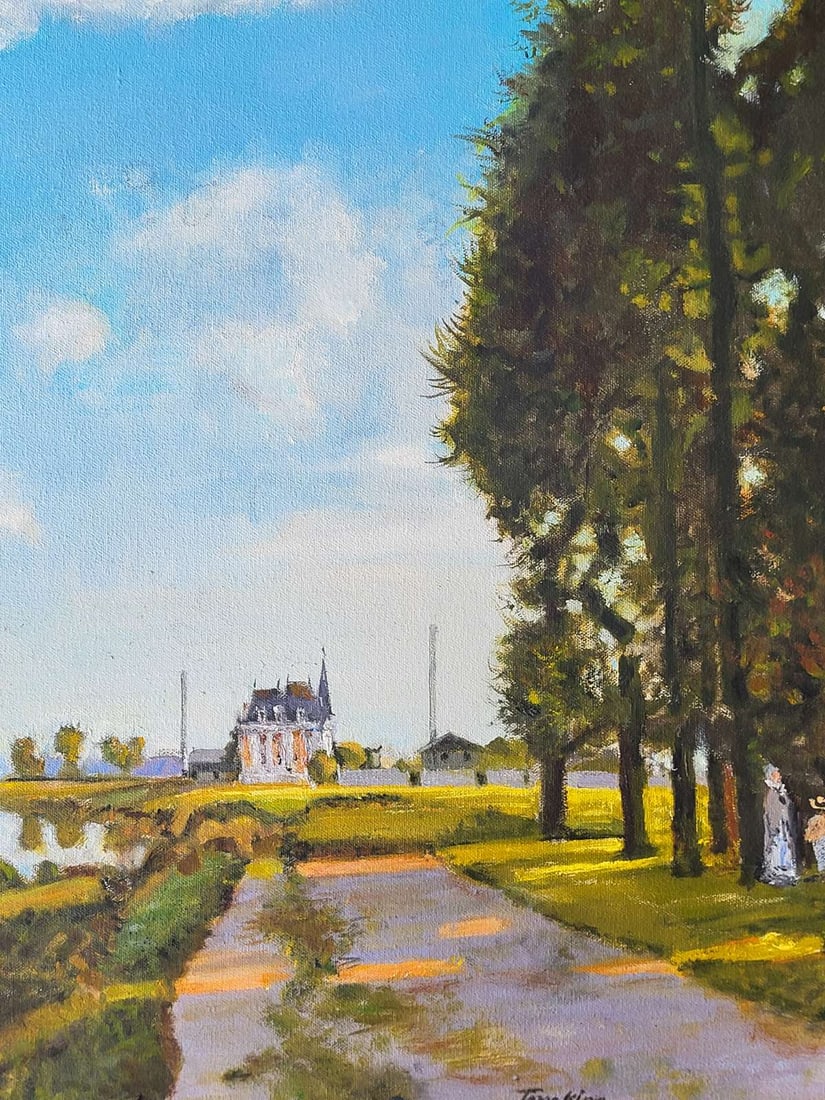 Painting After Monet by Tom King, Framed - 5