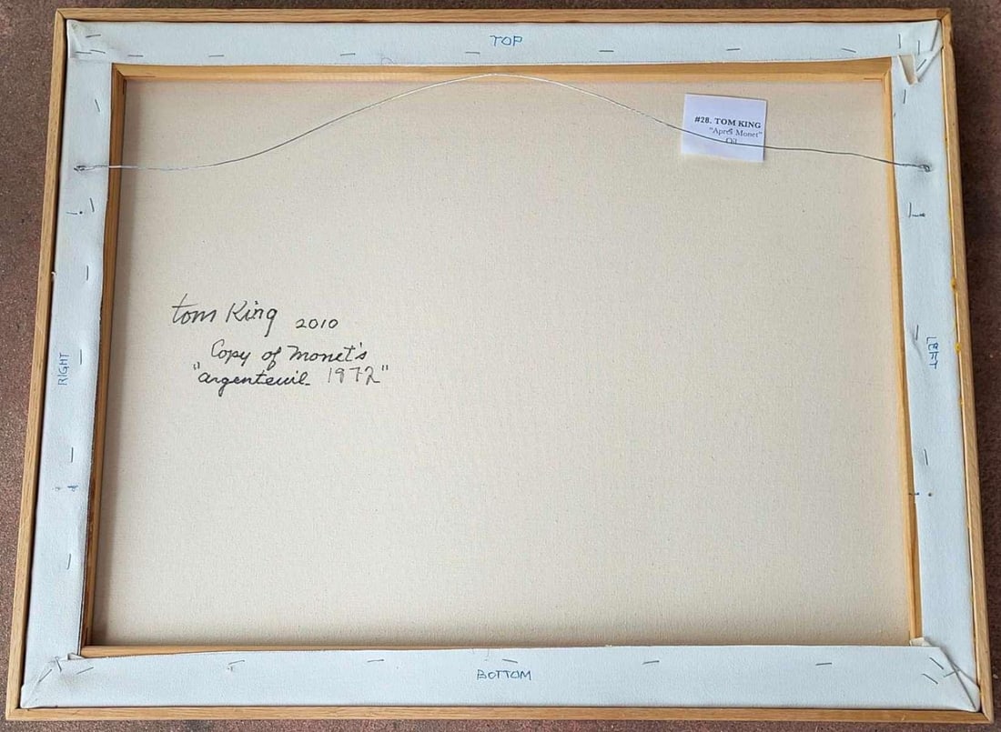 Painting After Monet by Tom King, Framed - 7