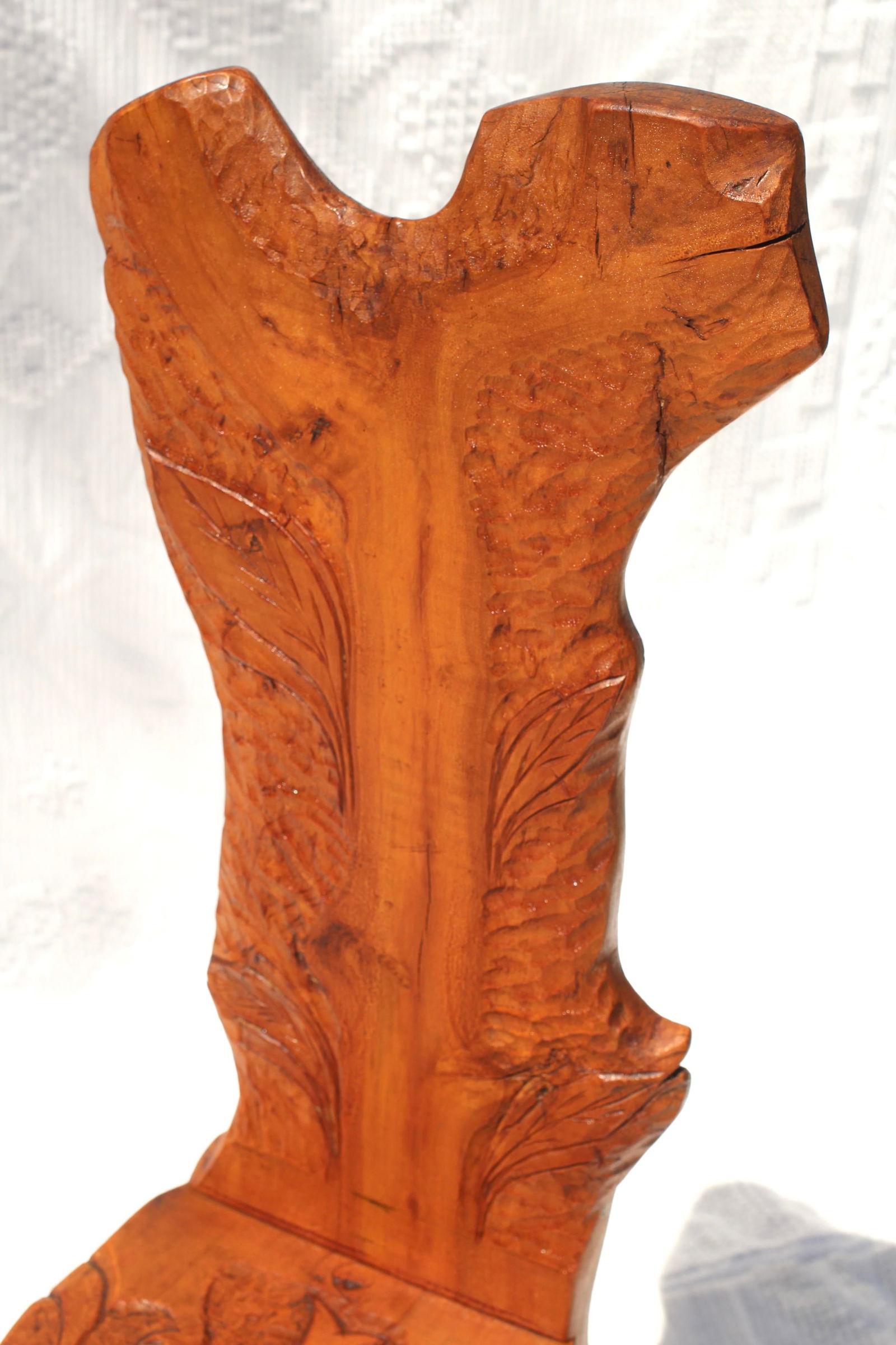 1930s Carved Folk Art Chair - 10