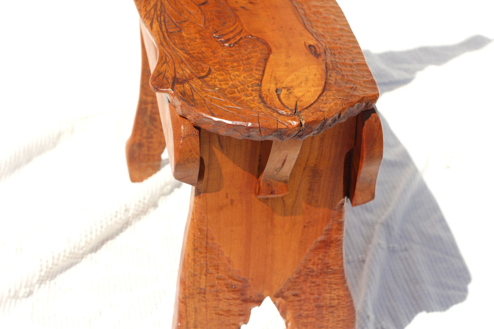 1930s Carved Folk Art Chair - 6