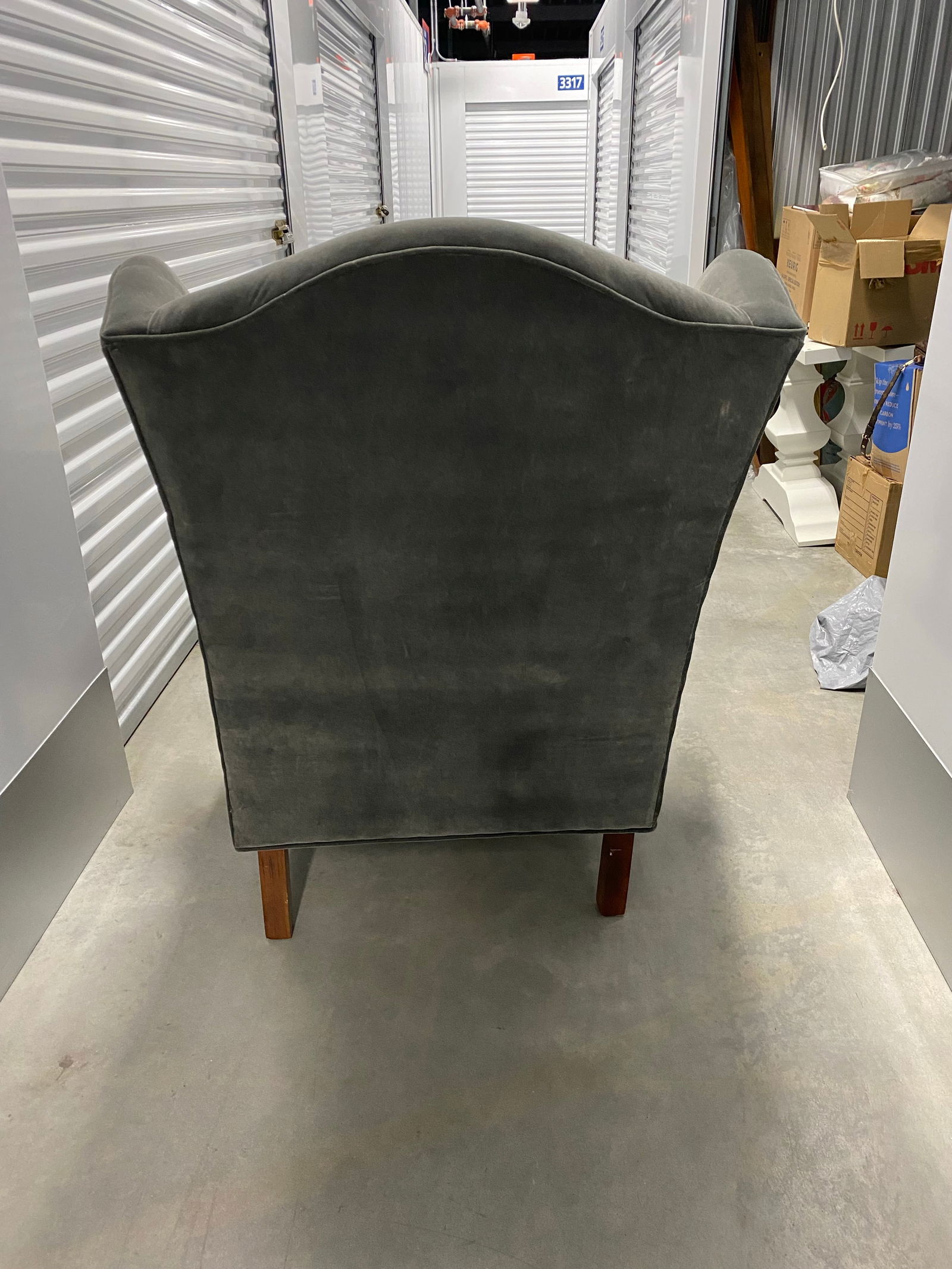 Newly Upholstered Highland House Chippendale Wing Chair and Ottoman - 5