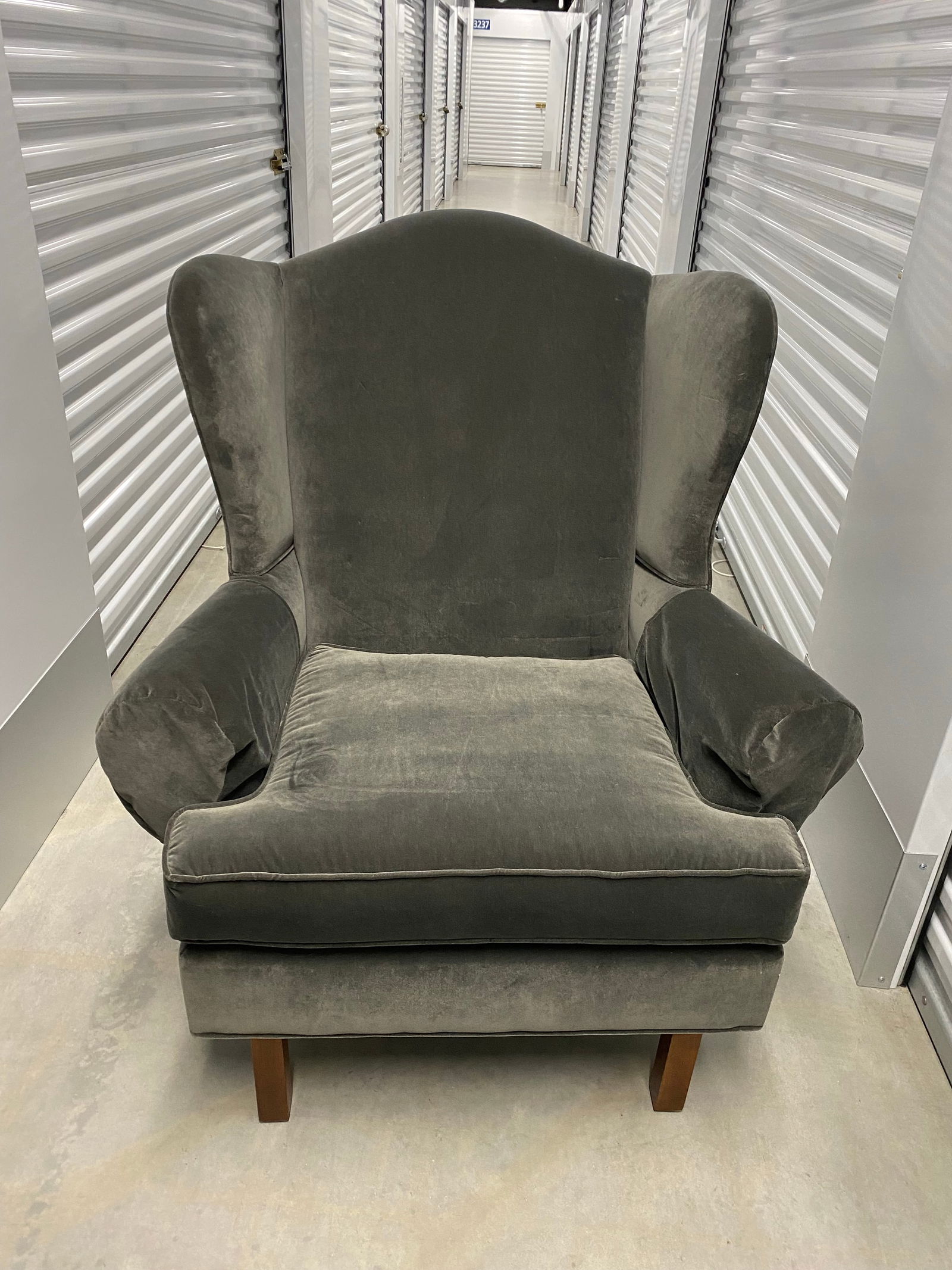 Newly Upholstered Highland House Chippendale Wing Chair and Ottoman - 6