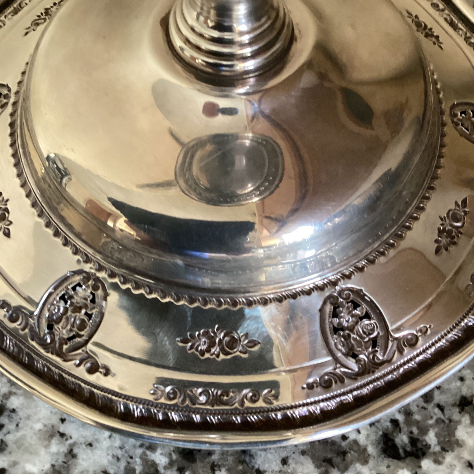 Vintage Wallace Rose Point Sterling Silver Footed Compote Dish Weighted and Reinforced #4793 - 8