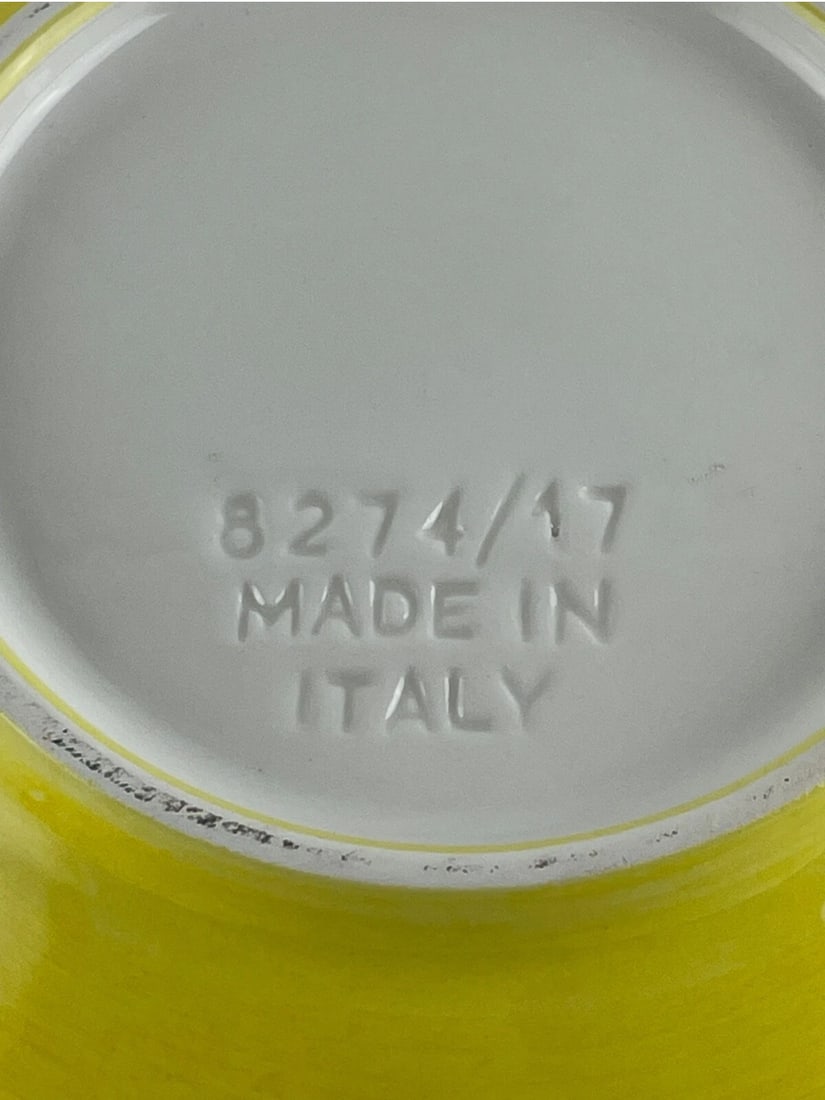 Vintage Italian Lemon Design Small Snack Bowls- Set of 5 - 3