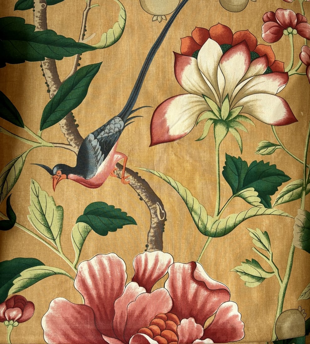 Brunschwig & Fils GastÃ³n Y Daniela Fabric - Pajaro Azul - 54" X 4 Yards Circa 1996 (1 of 6)