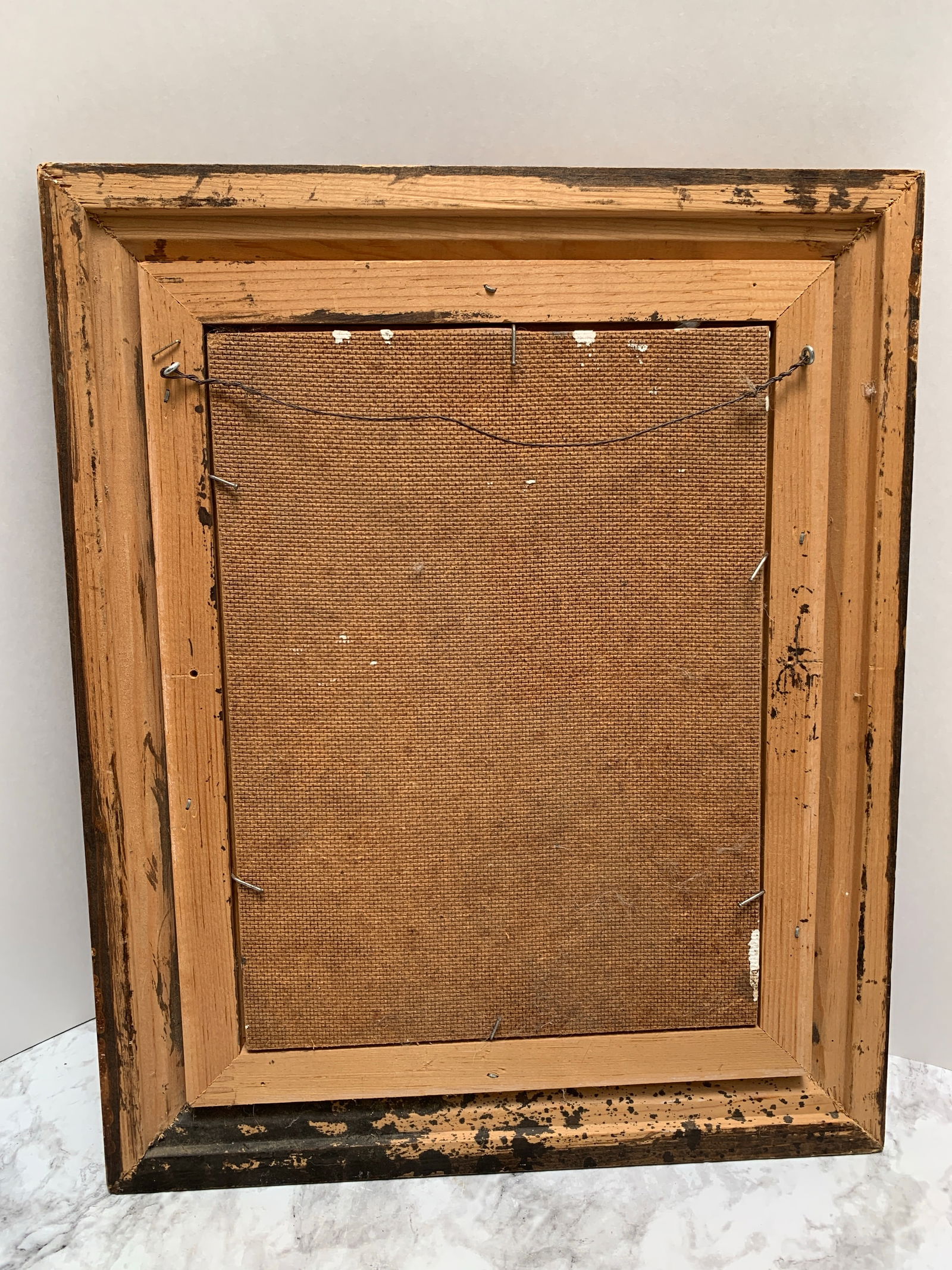 Vintage Primitive Original Painting of a Sweet Sheepish Owl - 4