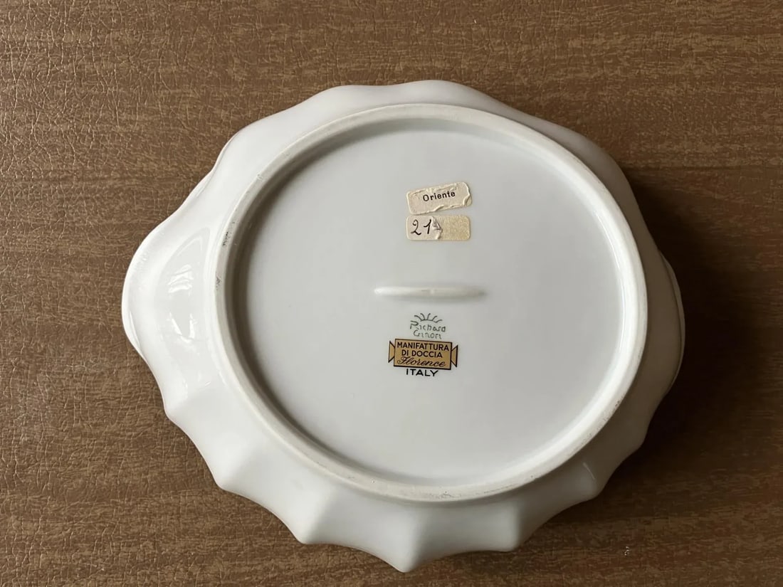 Richard Ginori Scalloped Dish - Oriente Pattern - 4