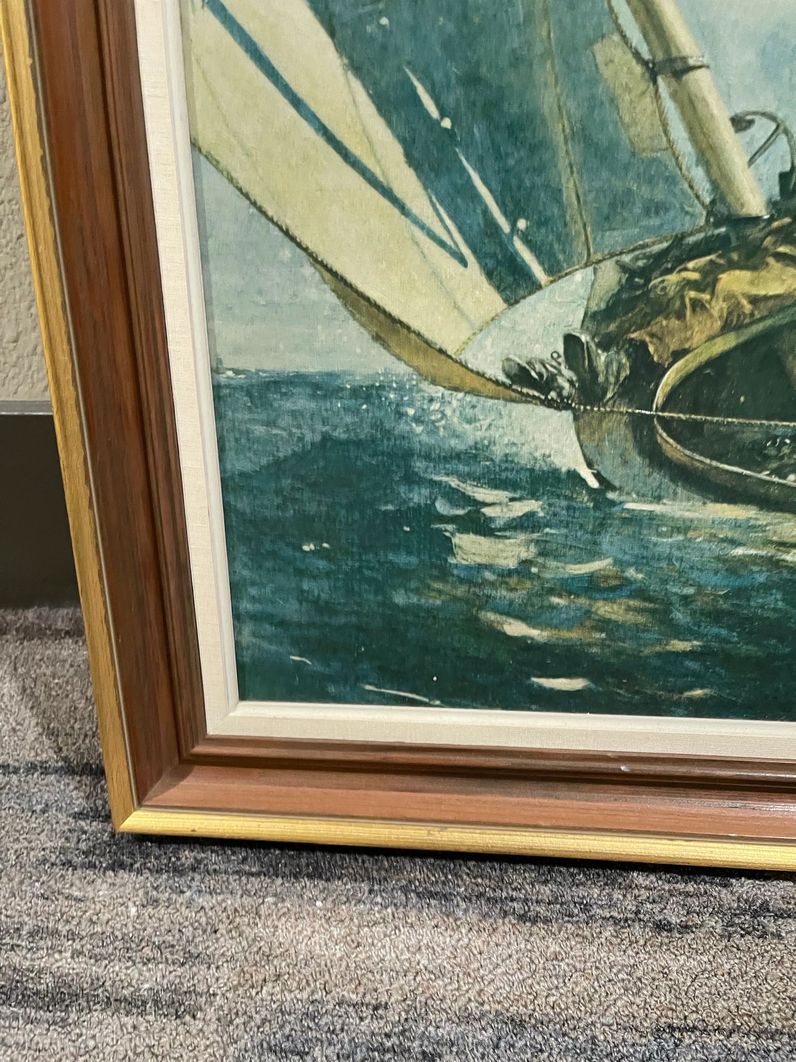 1940s S. T. Preston & Sons, Inc. Reproduction Painting, Homer, Winslow. Breezing Up [A Fair Wind]" - 6