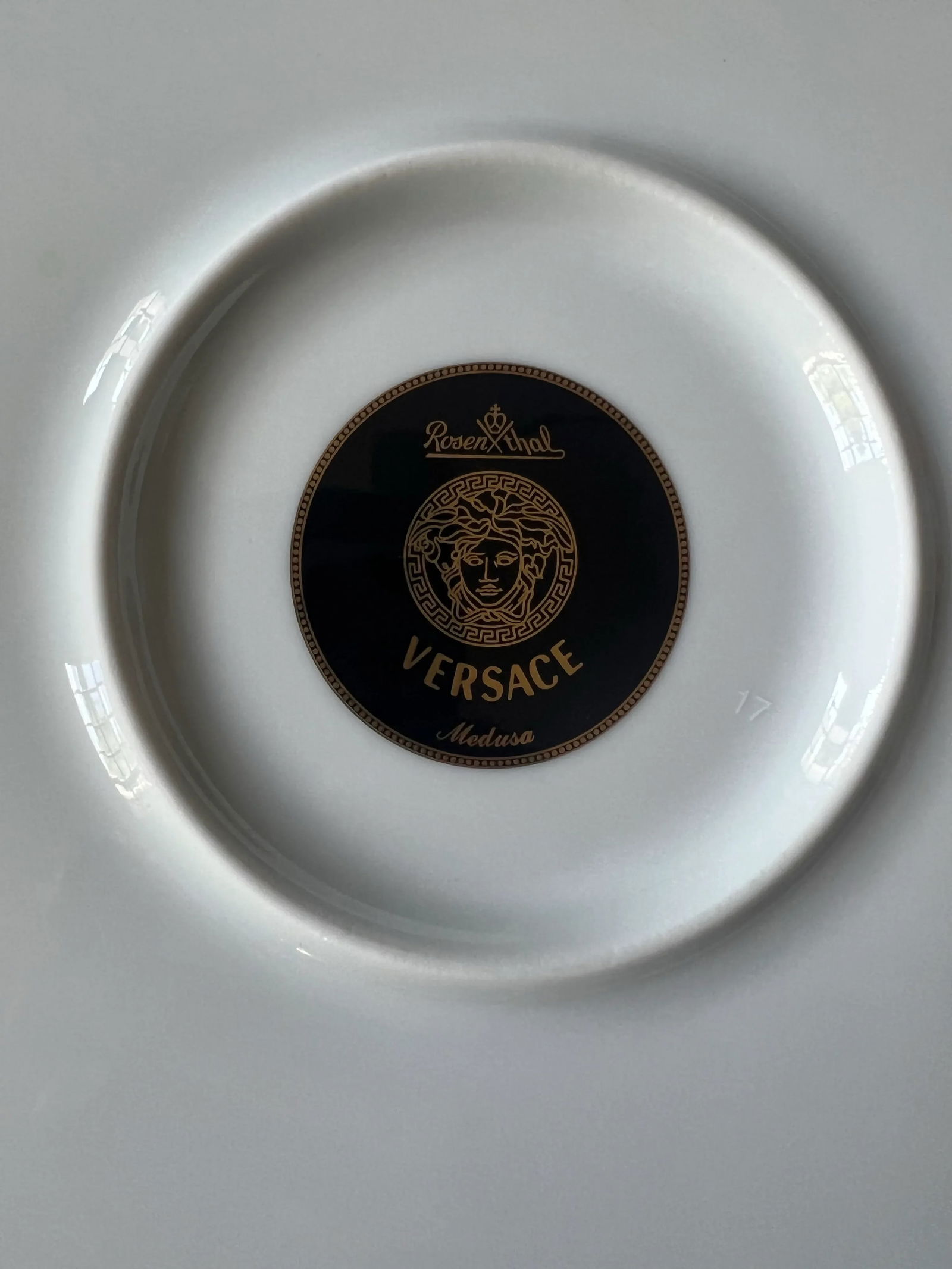 1990s Versace Medusa Red by Rosenthal Square Charger Plate - 6