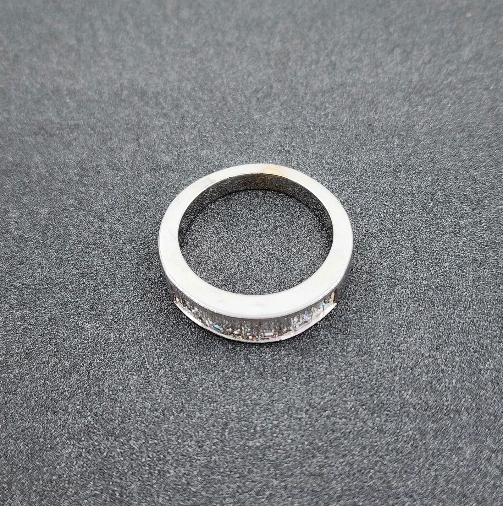 1.10 Ct Baguette Diamond Band Size 6.5 - 4