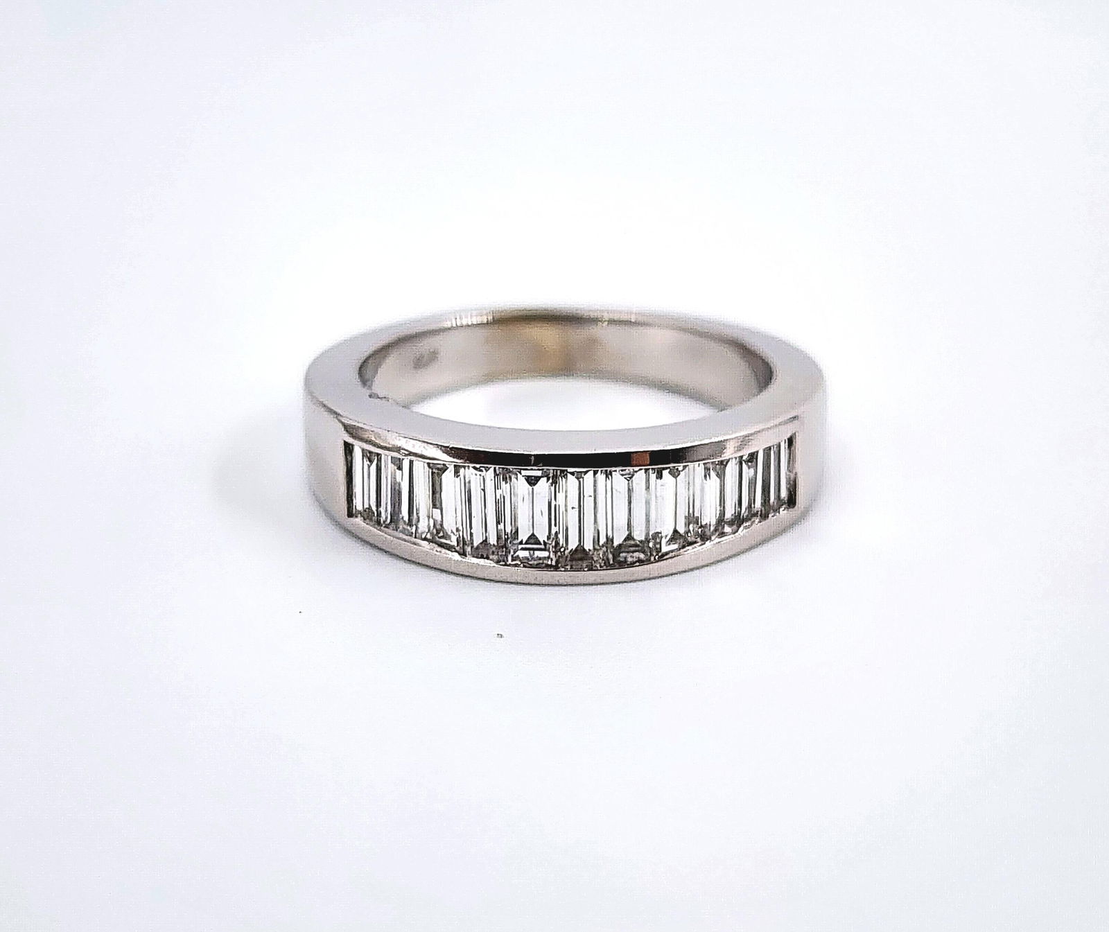 1.10 Ct Baguette Diamond Band Size 6.5 - 8