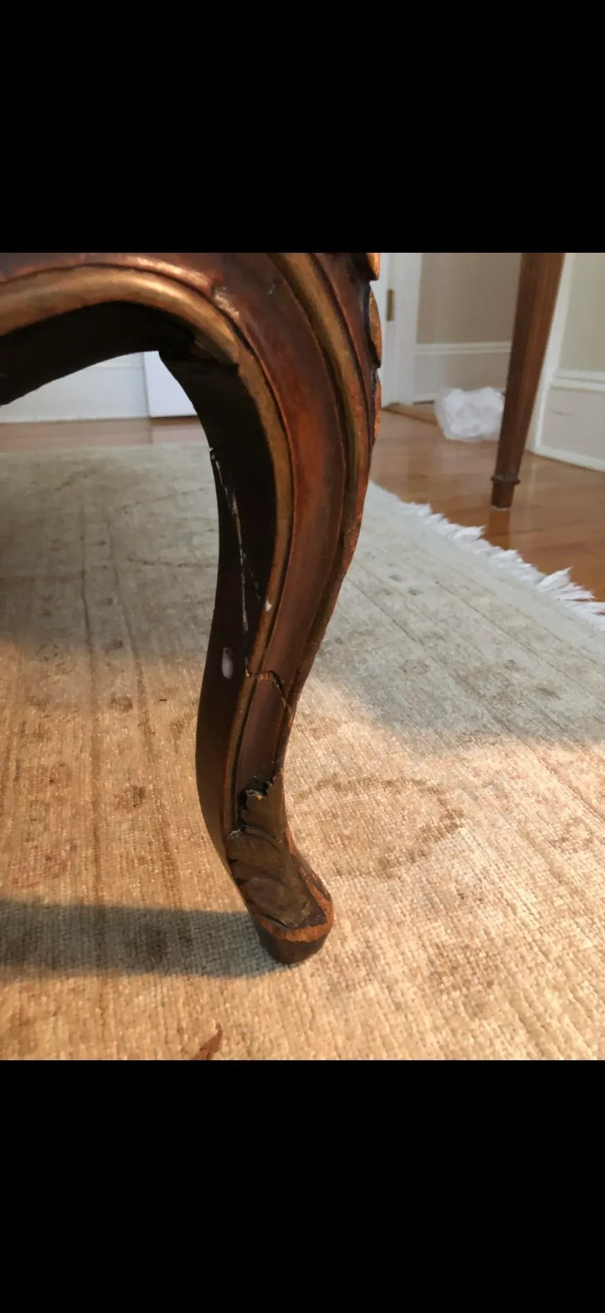 Mid 20th Century French Louis XV Style Chaise Lounge - 6