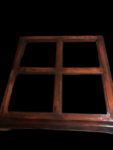 1960s Chinoiserie Chow Leg Ming Style Mid Century Modern Burl Wood Coffee Table - 5