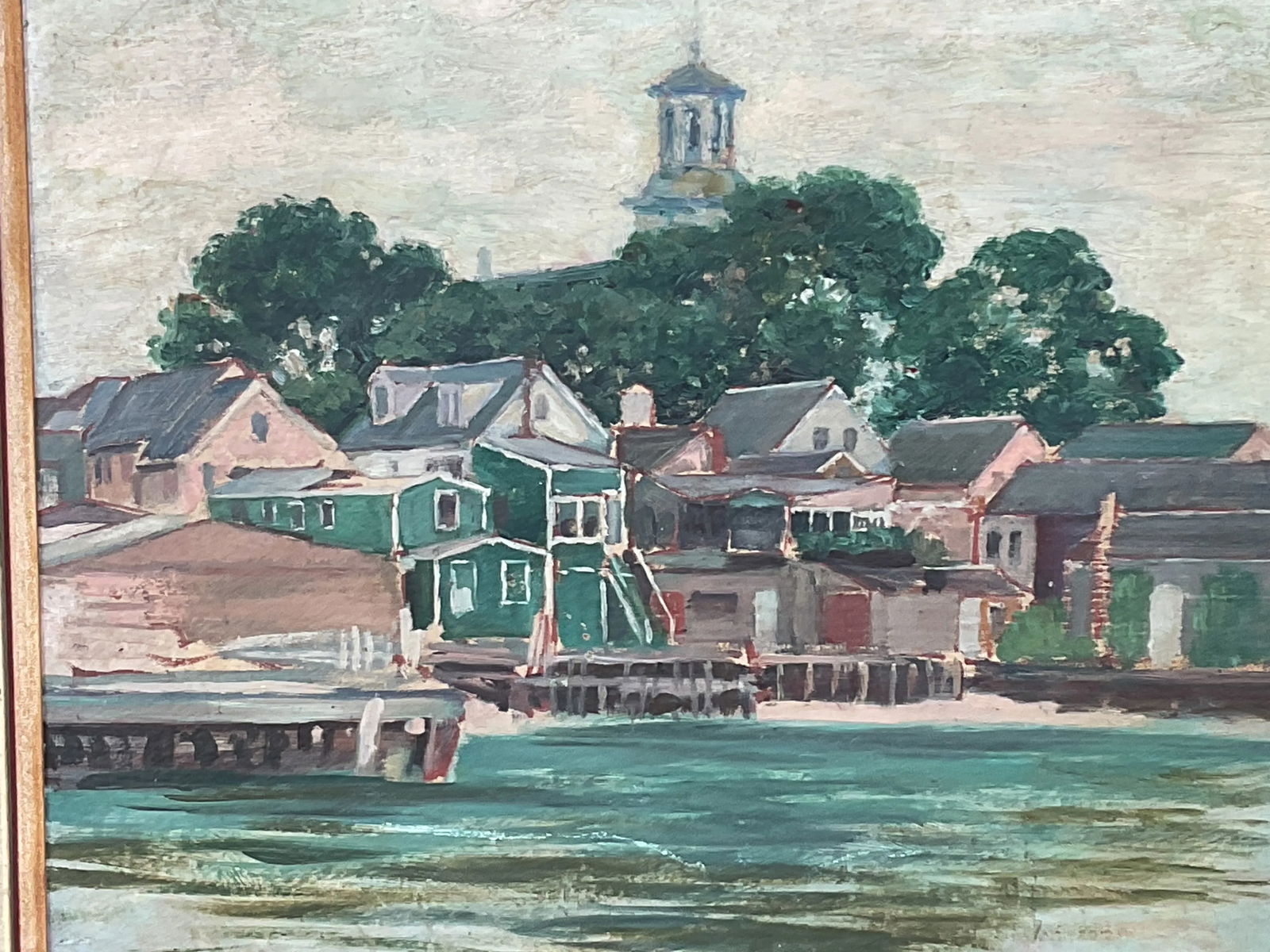 1940s Vintage Coastal Painting - 2