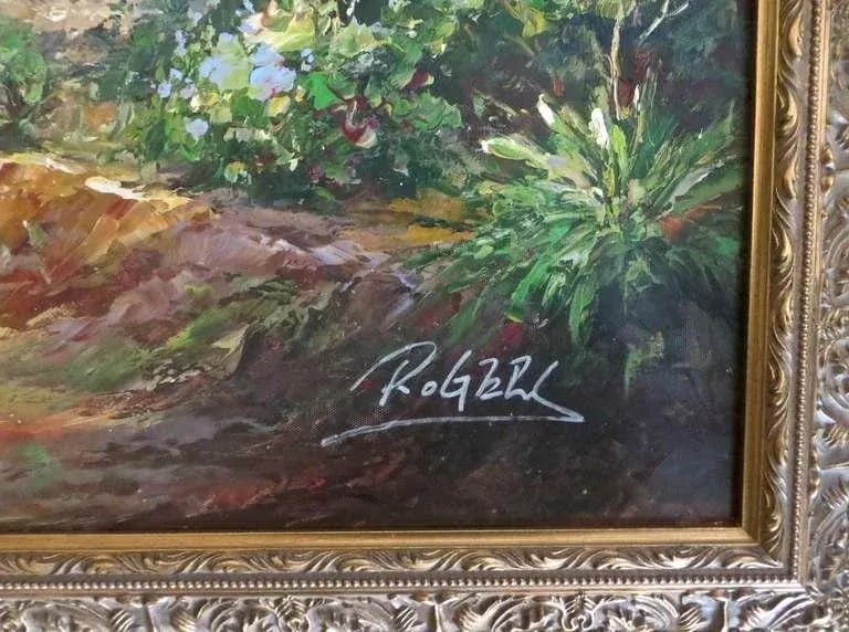 Western Painting Oil on Canvas, Scene of a Roundup, Late 20th Century - 3