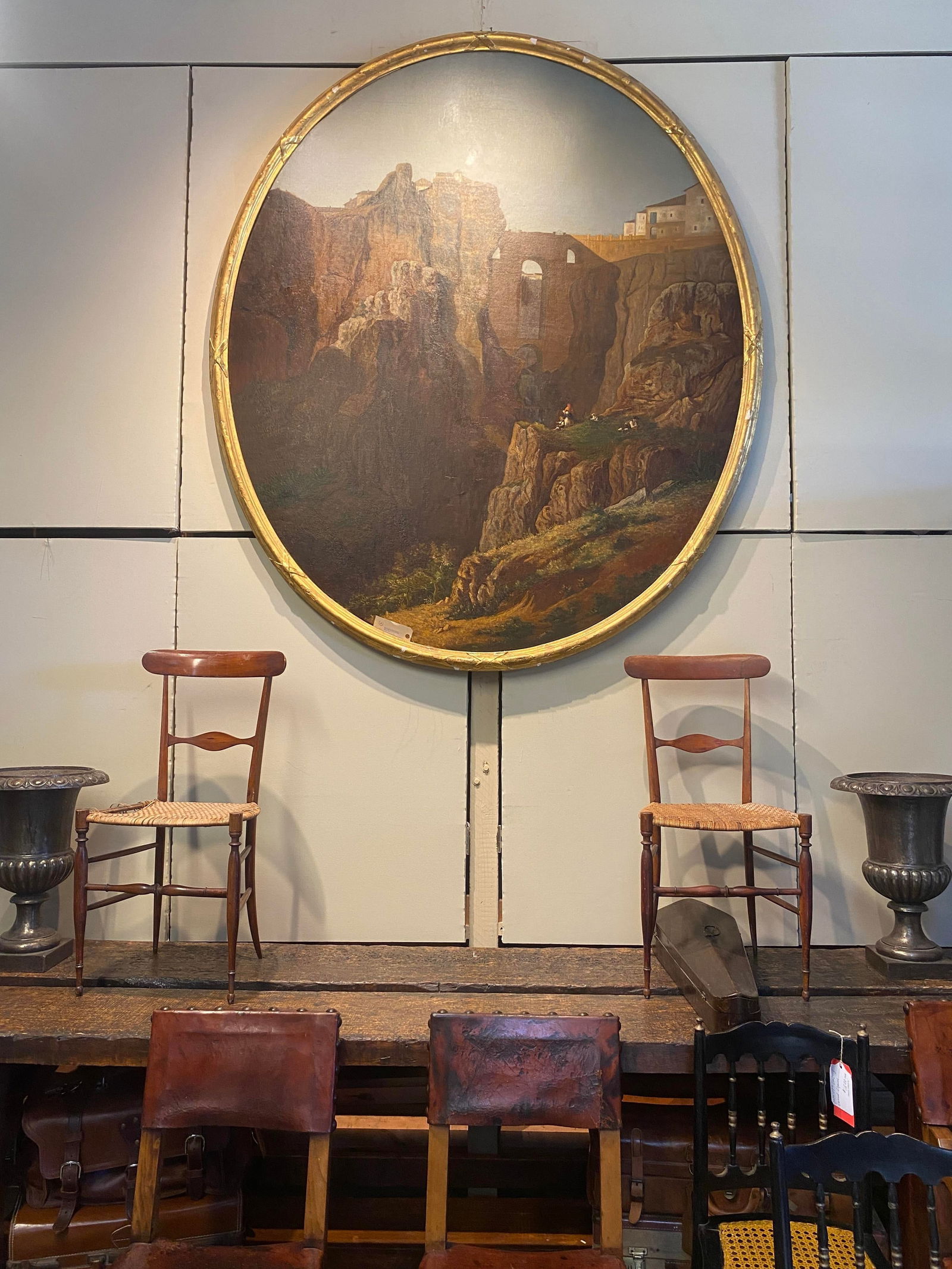 Manuel Criado Y Baca 1839-1899 Paso De Los Gaitanes Malaga, Spain Canvas - 3