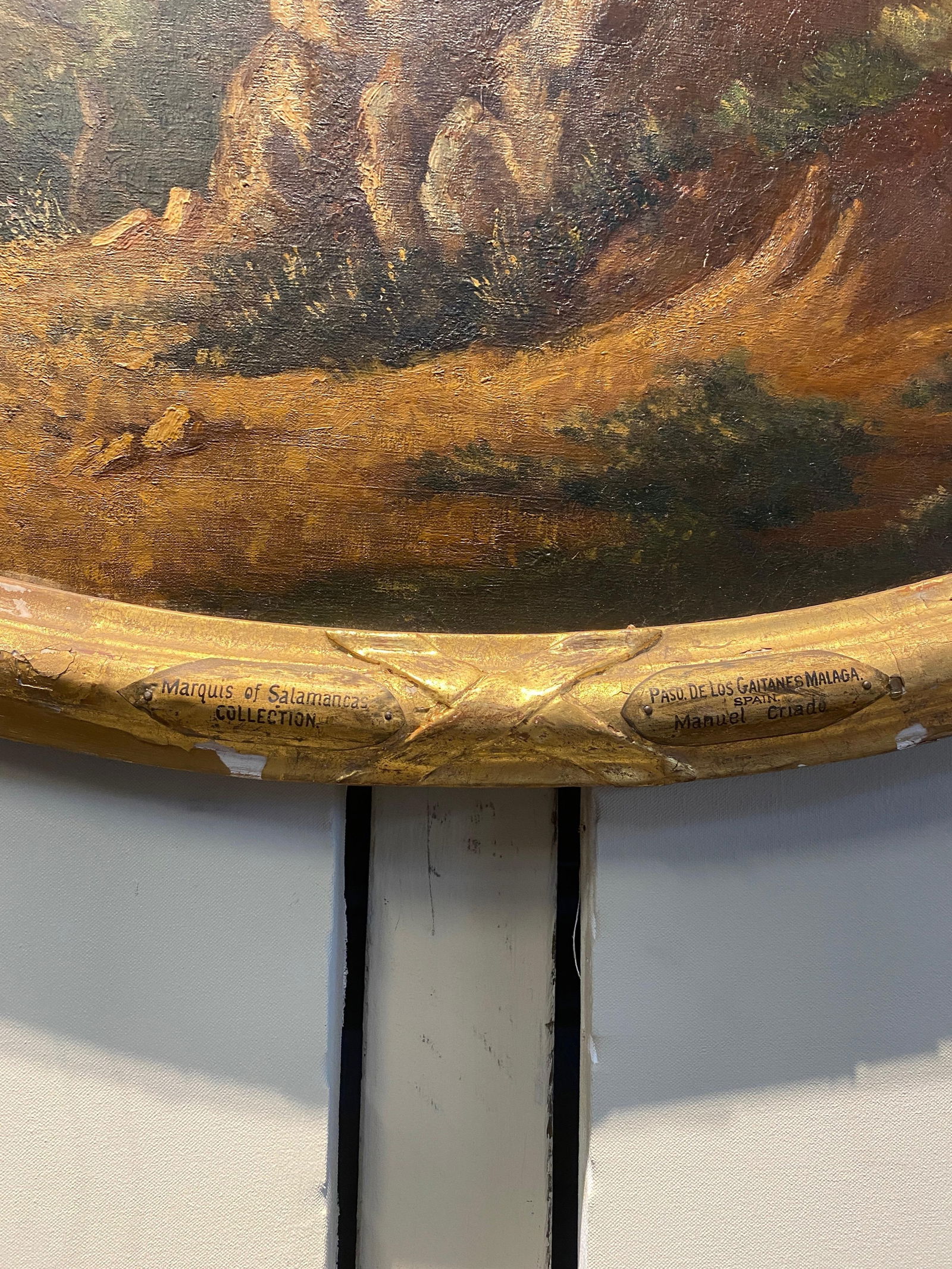 Manuel Criado Y Baca 1839-1899 Paso De Los Gaitanes Malaga, Spain Canvas - 4