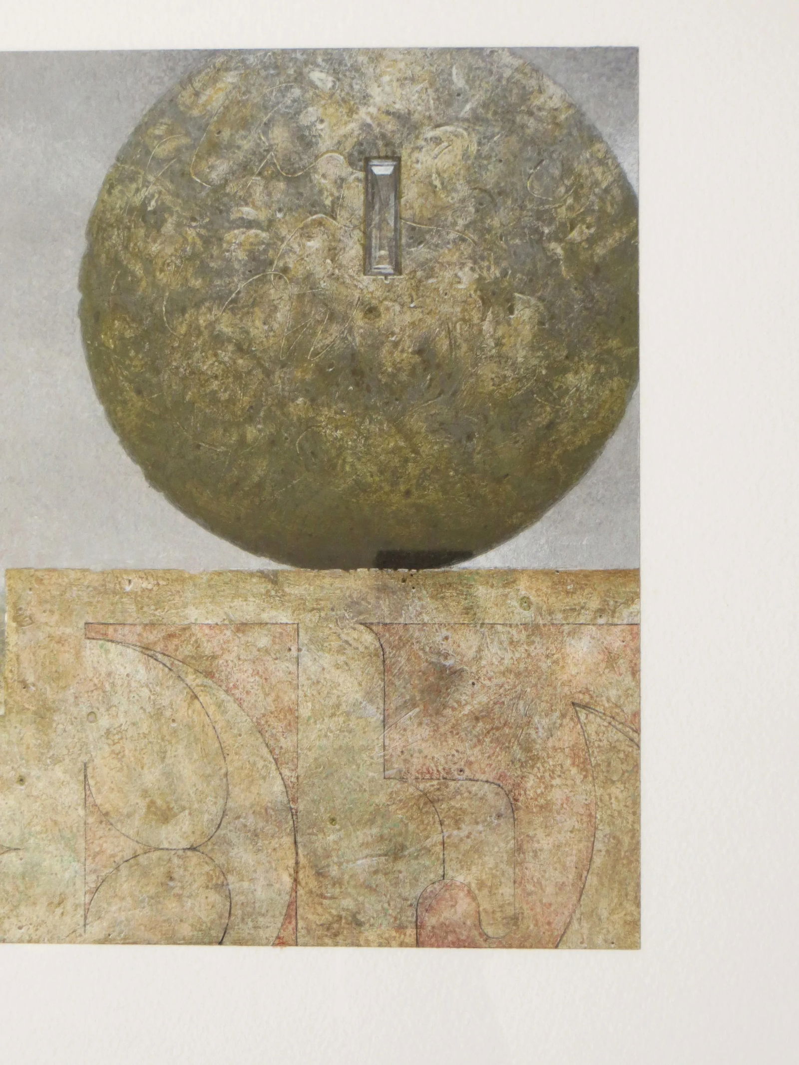 1980s Clayton Anderson Surrealist Painting, Landscape With Two Spheres - 6