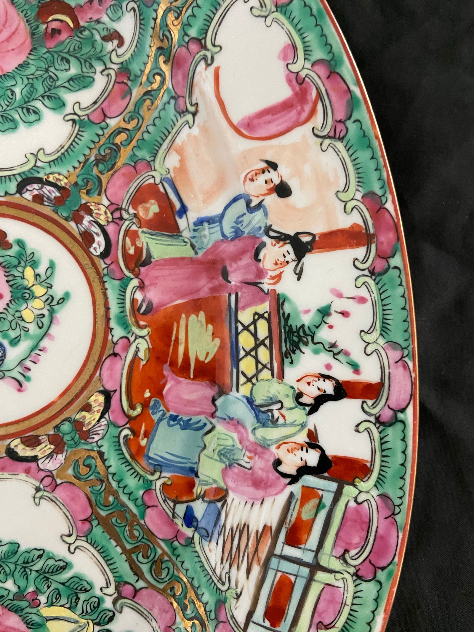 Antique Famille Rose Platter - 5