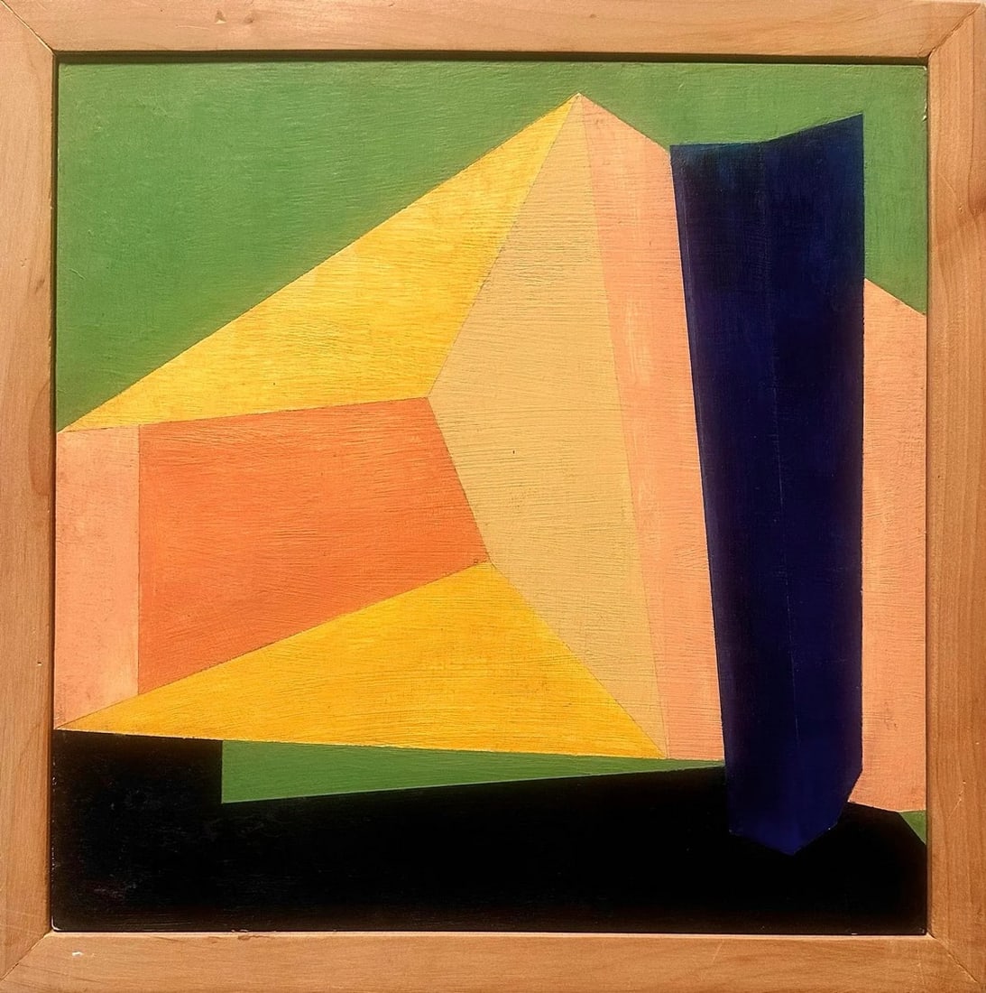 Untitled - Geometric Abstraction Painting by Eric Varner Framed Acrylic on Board. (1 of 2)