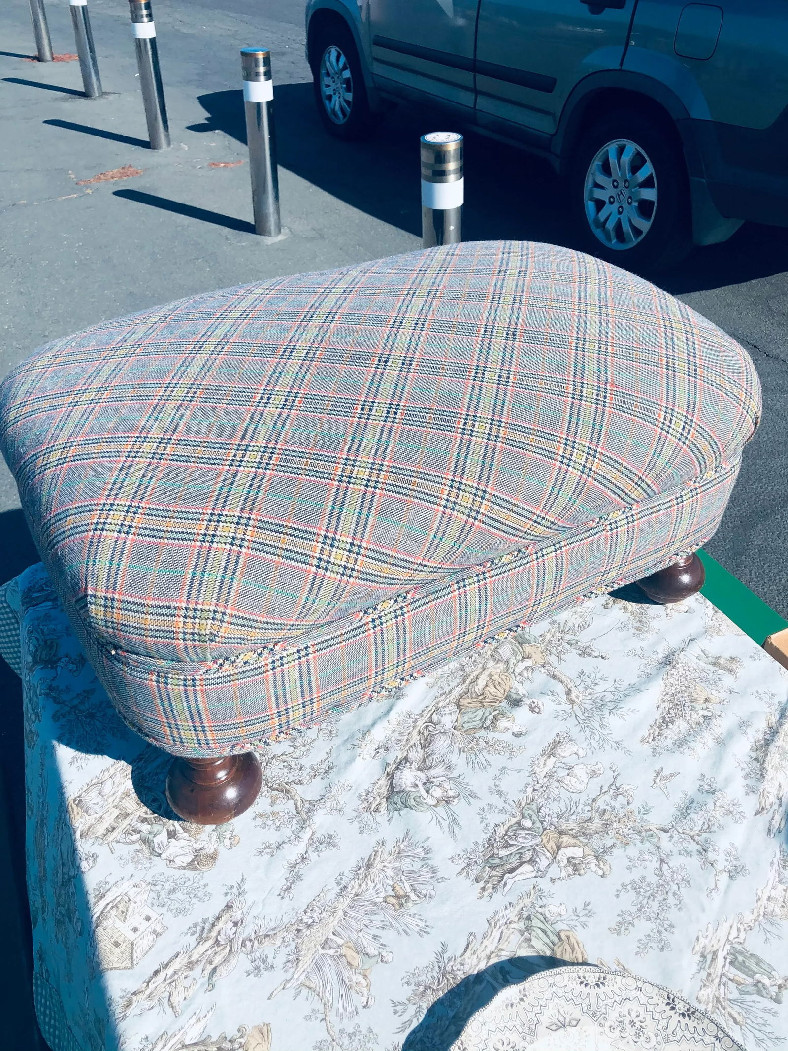 18th Century English Stool With Turned Legs - 3