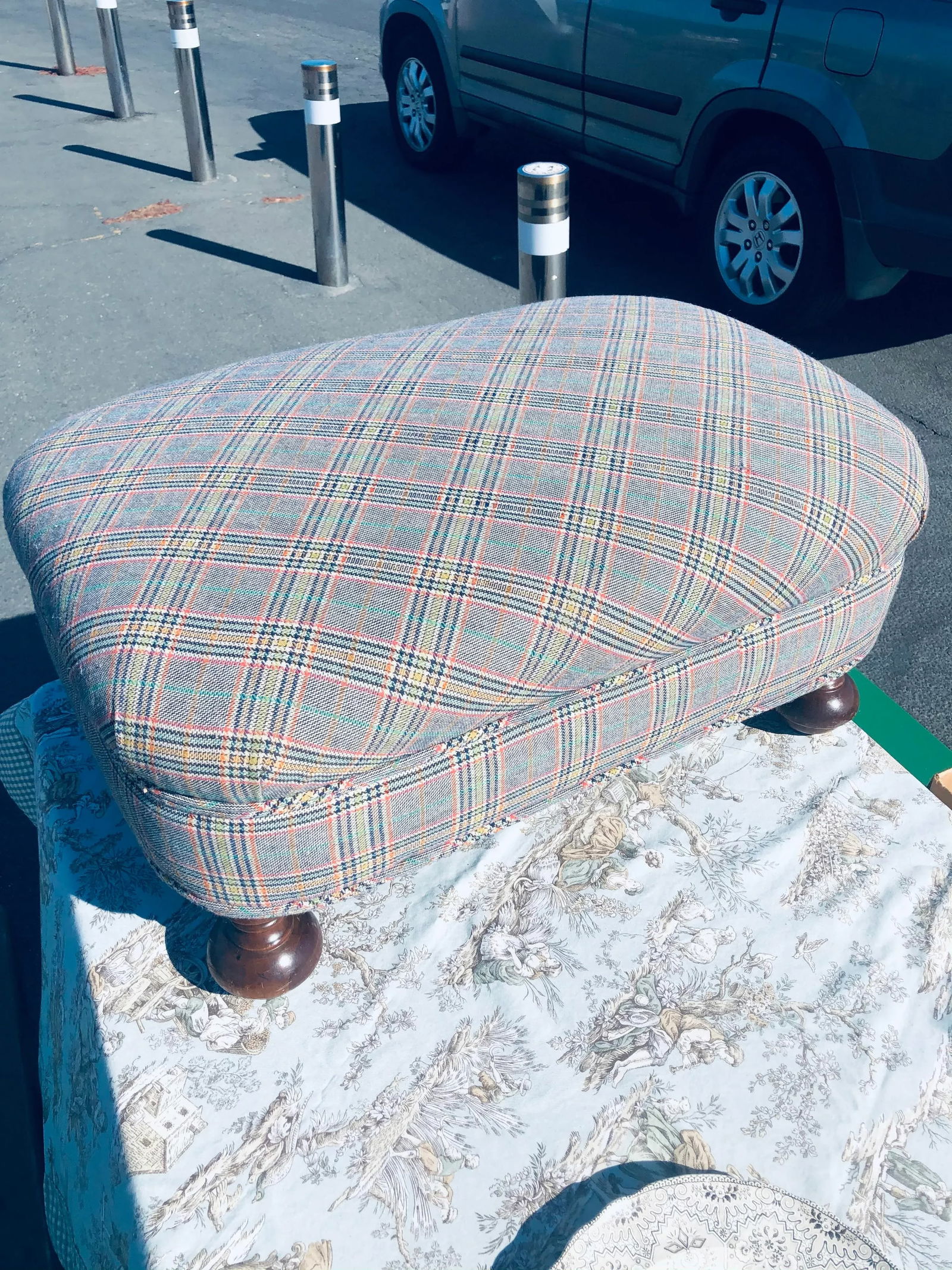 18th Century English Stool With Turned Legs - 6